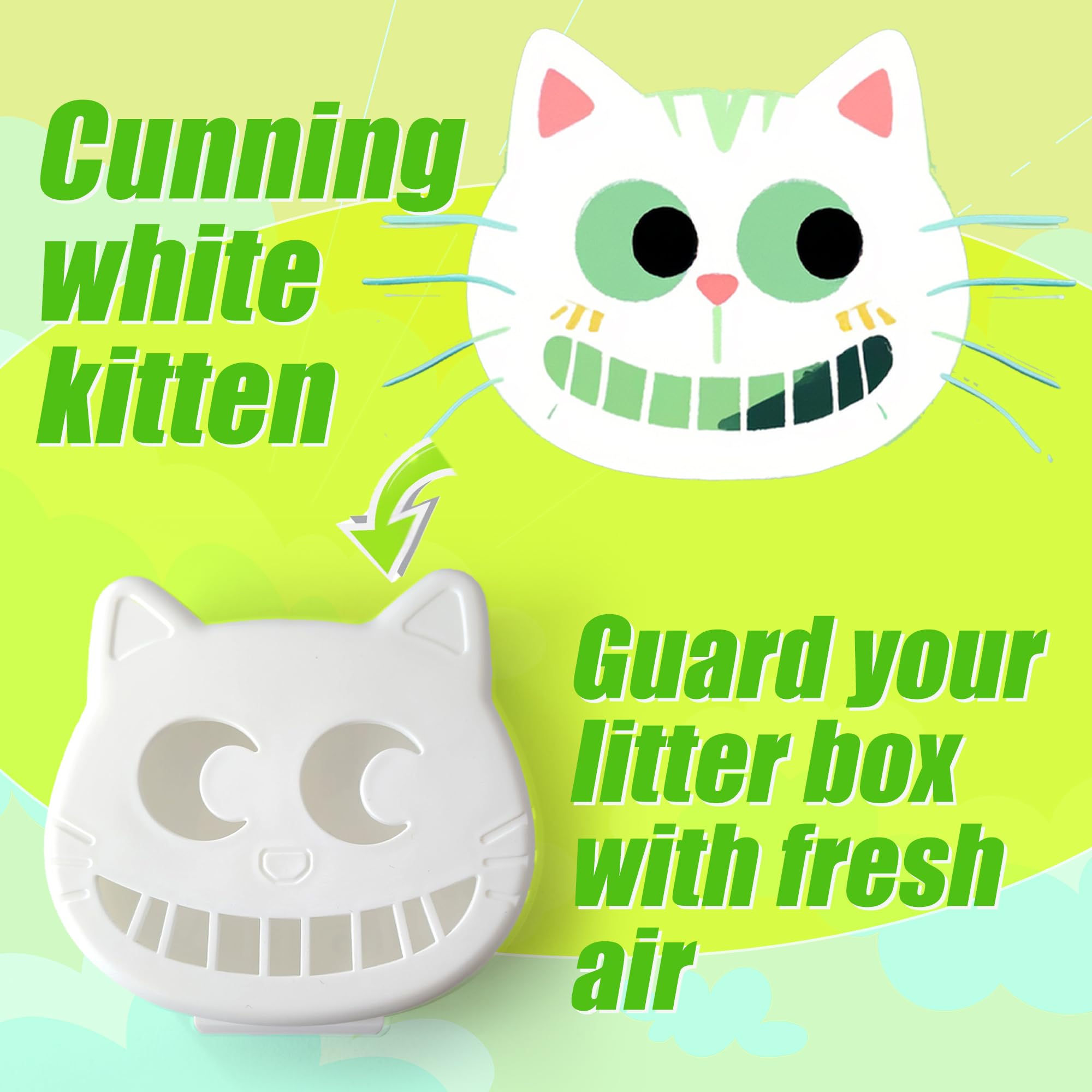 Purifylogix Reusable Cat Litter Box Deodorizer Kit, Includes 2 Stick-On Box And 2 Lemon Activated Charcoal Deodorizing Bags, Uni