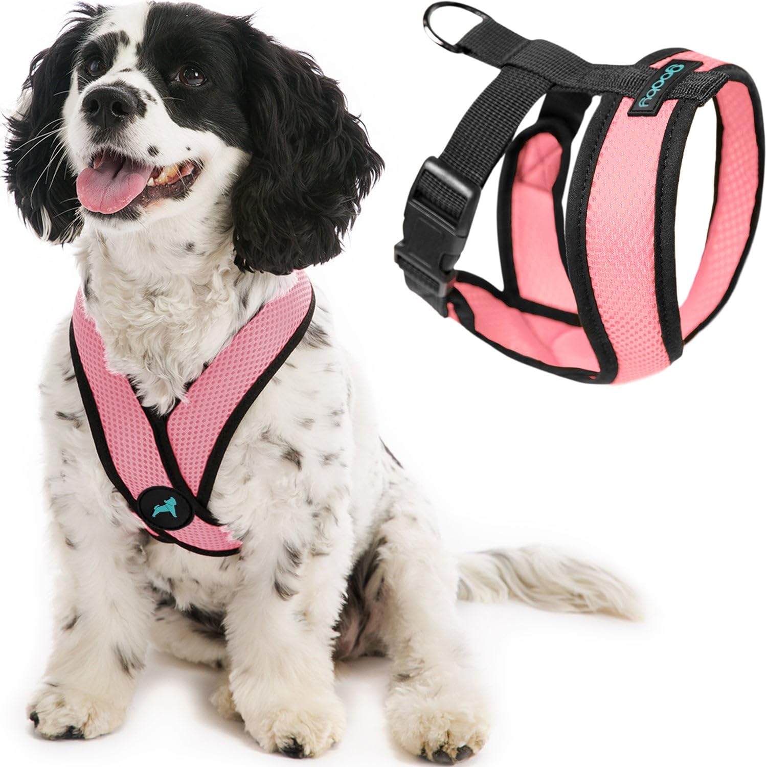 Gooby Comfort X Head-In Harness - Small Dog Harness For Toy Breeds (5-9 Lbs), Pink, Small