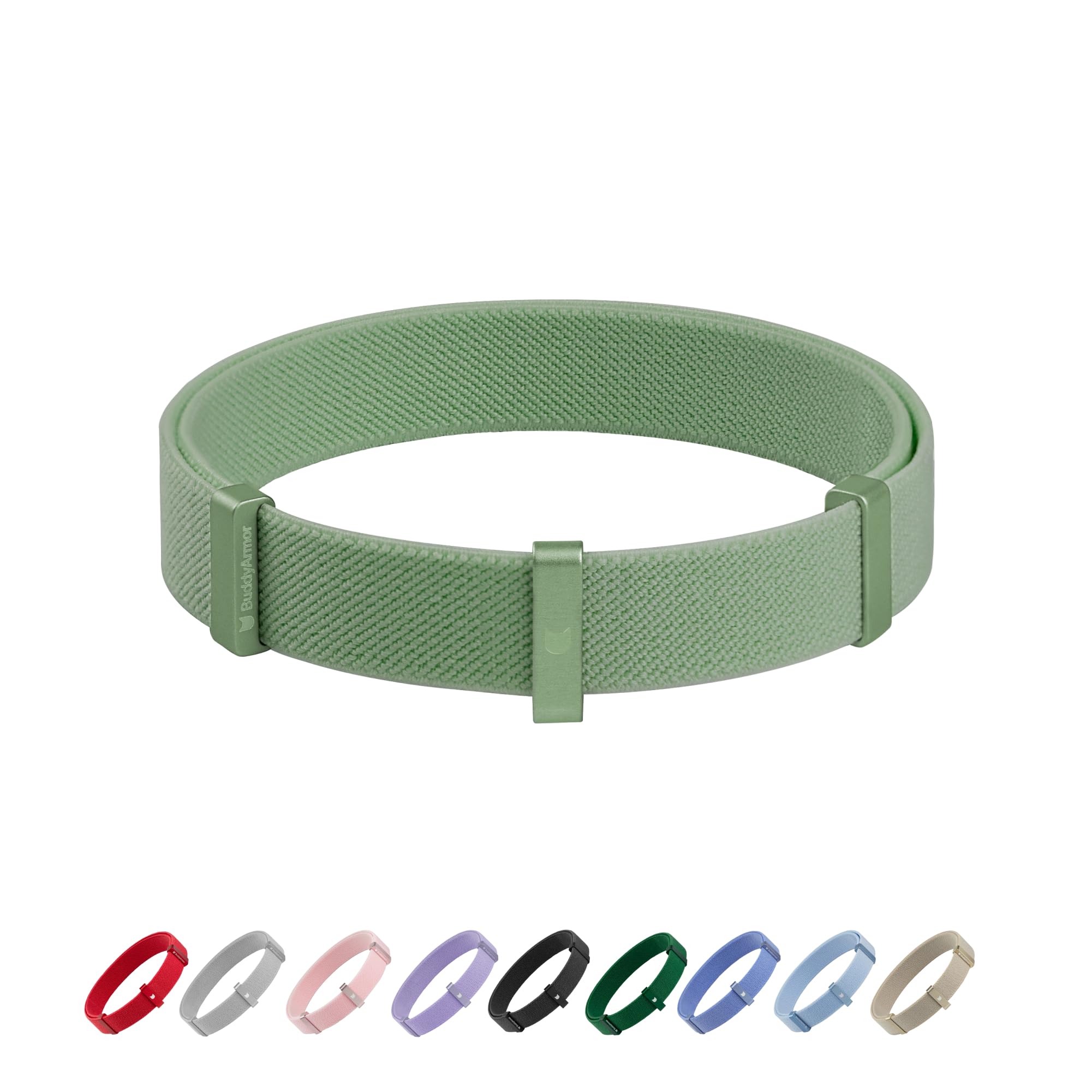 Buddyarmor Safety Cat Collar - U.S. Ida Gold Award Design, Stretchy Elastic Quick Release Non Breakaway Cat Collar Light Weight 