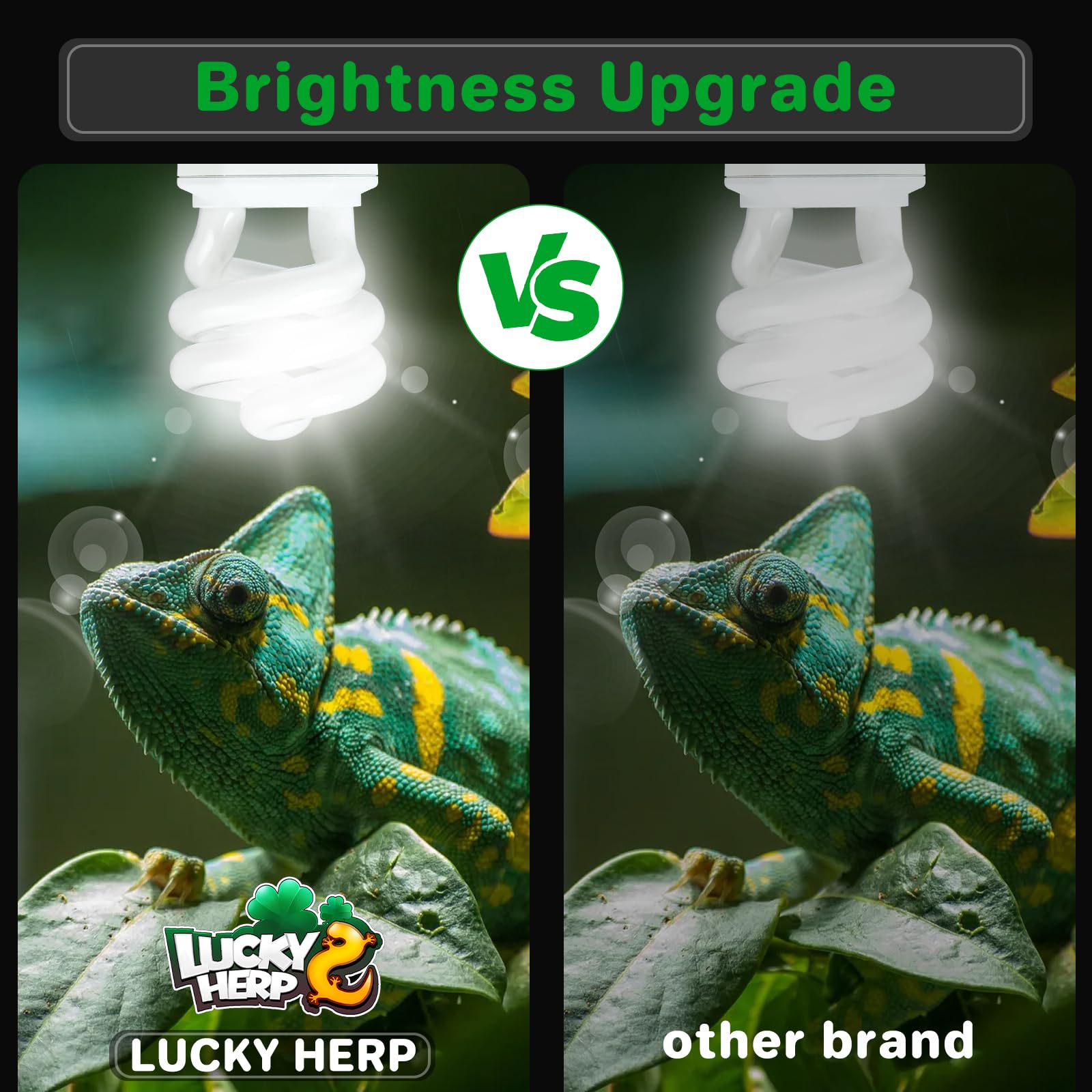 Lucky Herp Uva Uvb Reptile Light 5.0, Tropical Uvb 100 Compact Fluorescent Lamp, Uvb Light For Reptiles 15W, Uva Uvb Reptile Lig