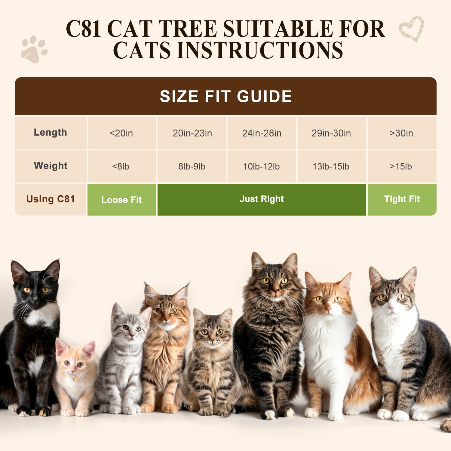 Globlazer C81 Artistic Curved Cat Tower For Small Cats(Under 12 Lbs), 81-Inch Slim Design Cat Tree With Space-Saving Design, Ind