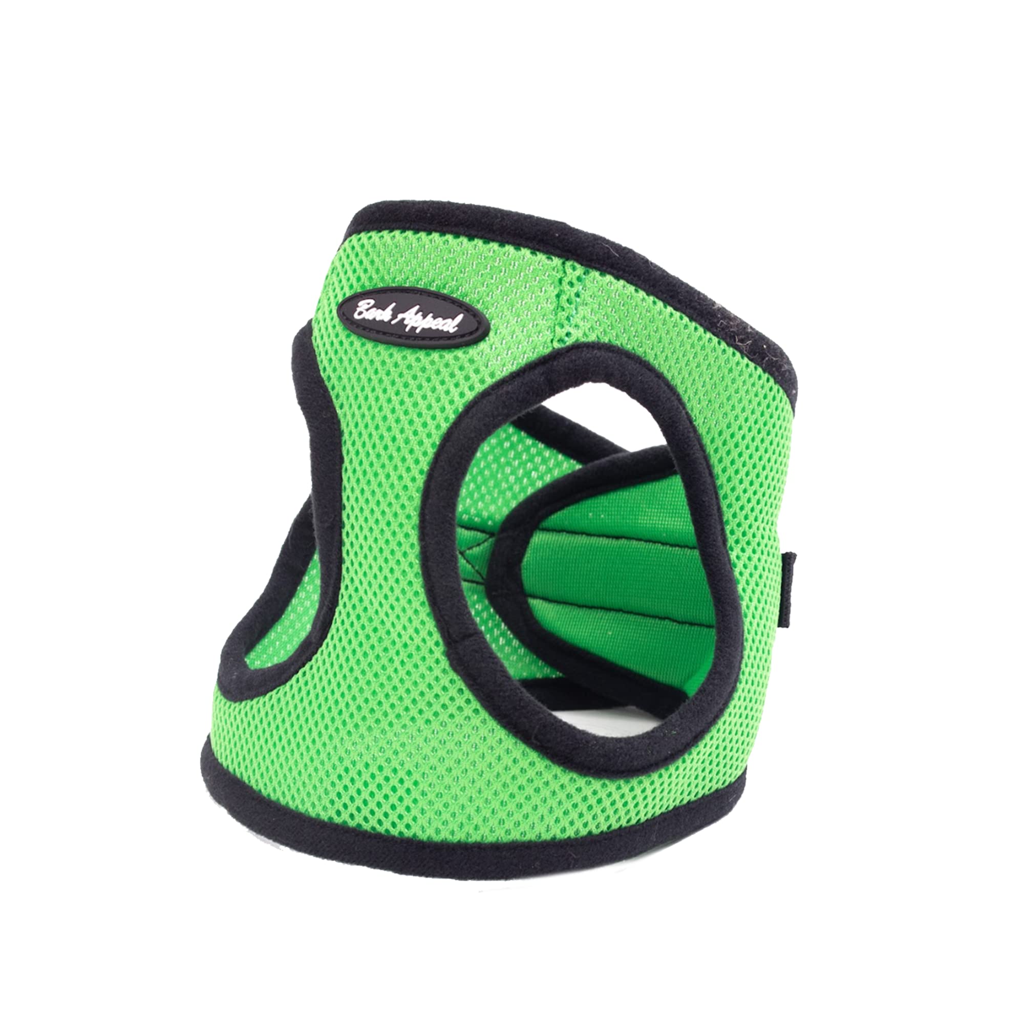 Bark Appeal Step-In Dog Harness, Mesh Step In Dog Vest Harness For Small & Medium Dogs, Non-Choking With Adjustable Heavy-Duty Buckle For Safe, Secure Fit - (Medium, Lime Green)