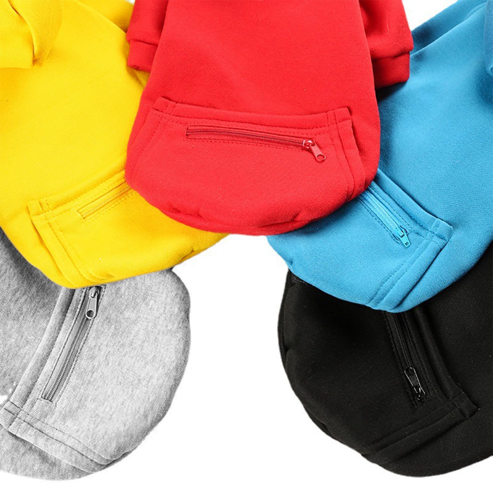 Jecikelon Pet Dog Cold Weather Coat with Pocket Winter Dog Hoodie Warm Puppy Clothes for Small Dogs Chihuahua Clothing (Small, Y