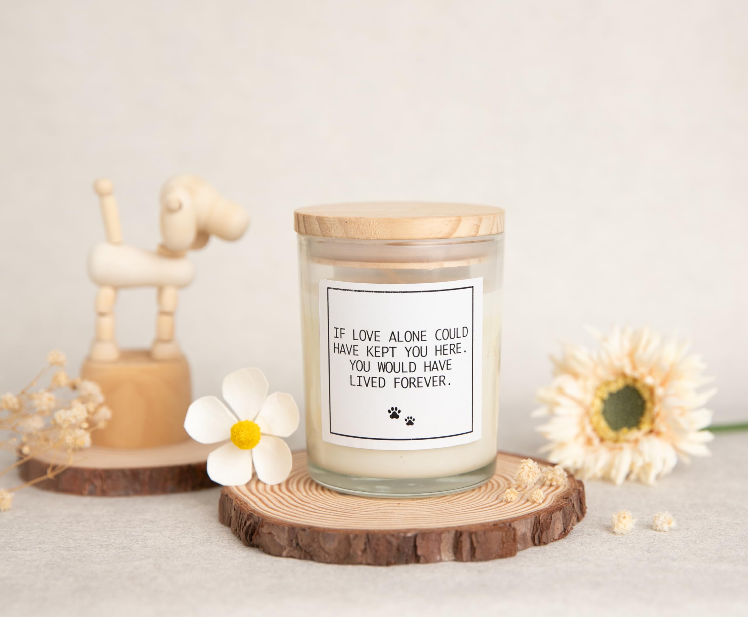 Candles-Scented Dog Memorial Gifts For Loss Of Dog, Rainbow Bridge Dog Memorial Gifts, Pet Loss Sympathy Gift, Cat Memorial Gift