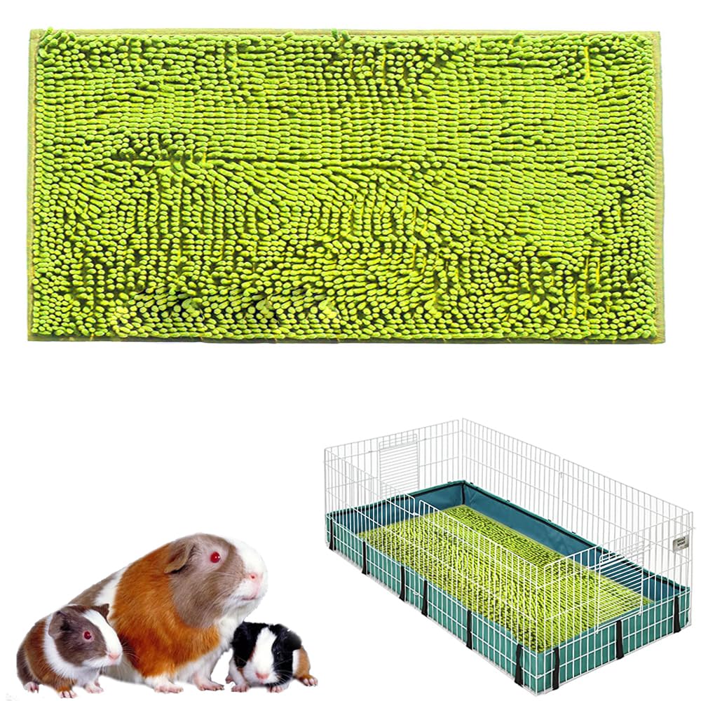Oncpcare 47X24 Guinea Pig Cage Liner Fleece Bunny Liner Bed House Pad Winter Warm Squirrel Hedgehog Rabbit Chinchilla Bed Mat Ha