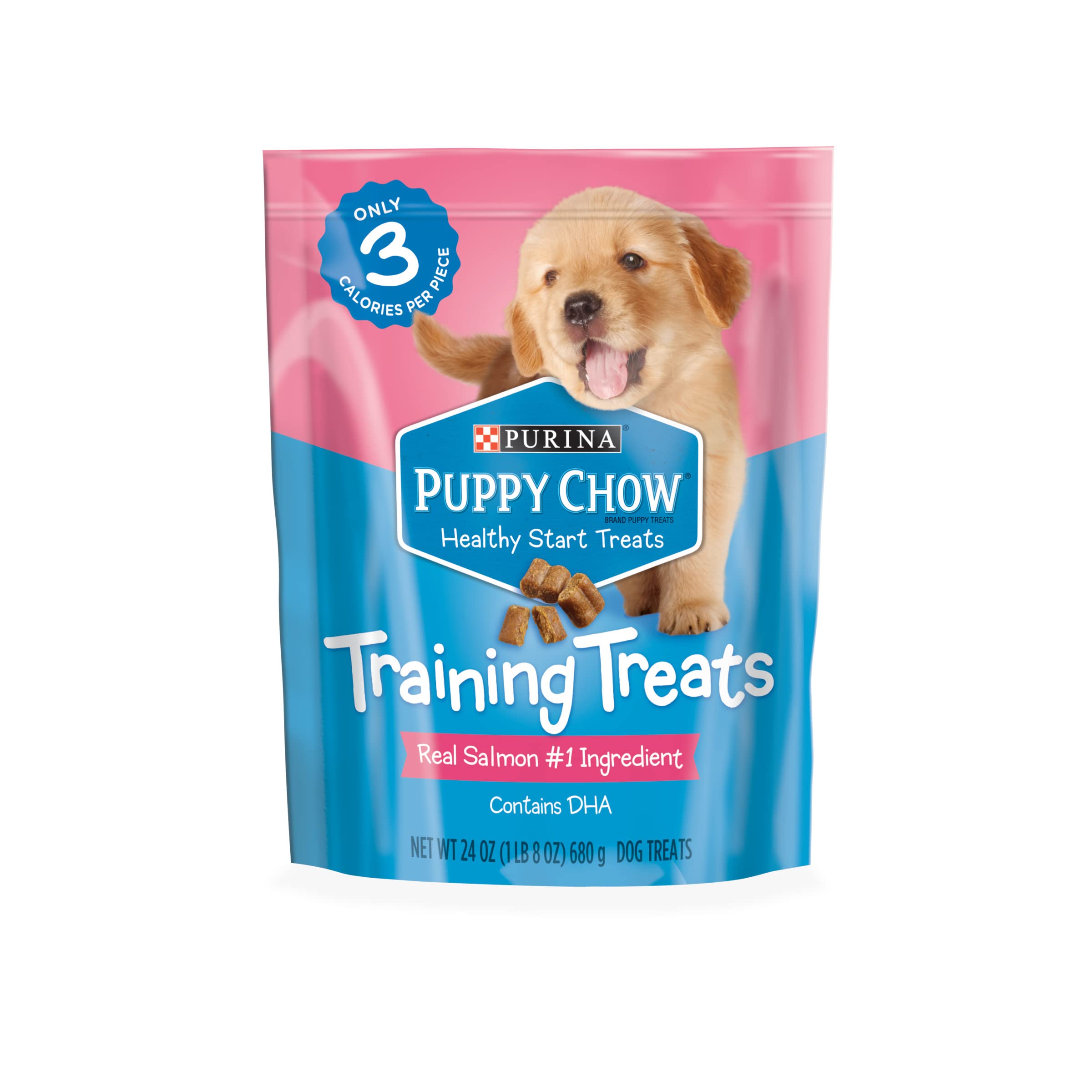 Purina Puppy Chow Training Treats, Healthy Start Salmon Treats - 24 oz. Pouch
