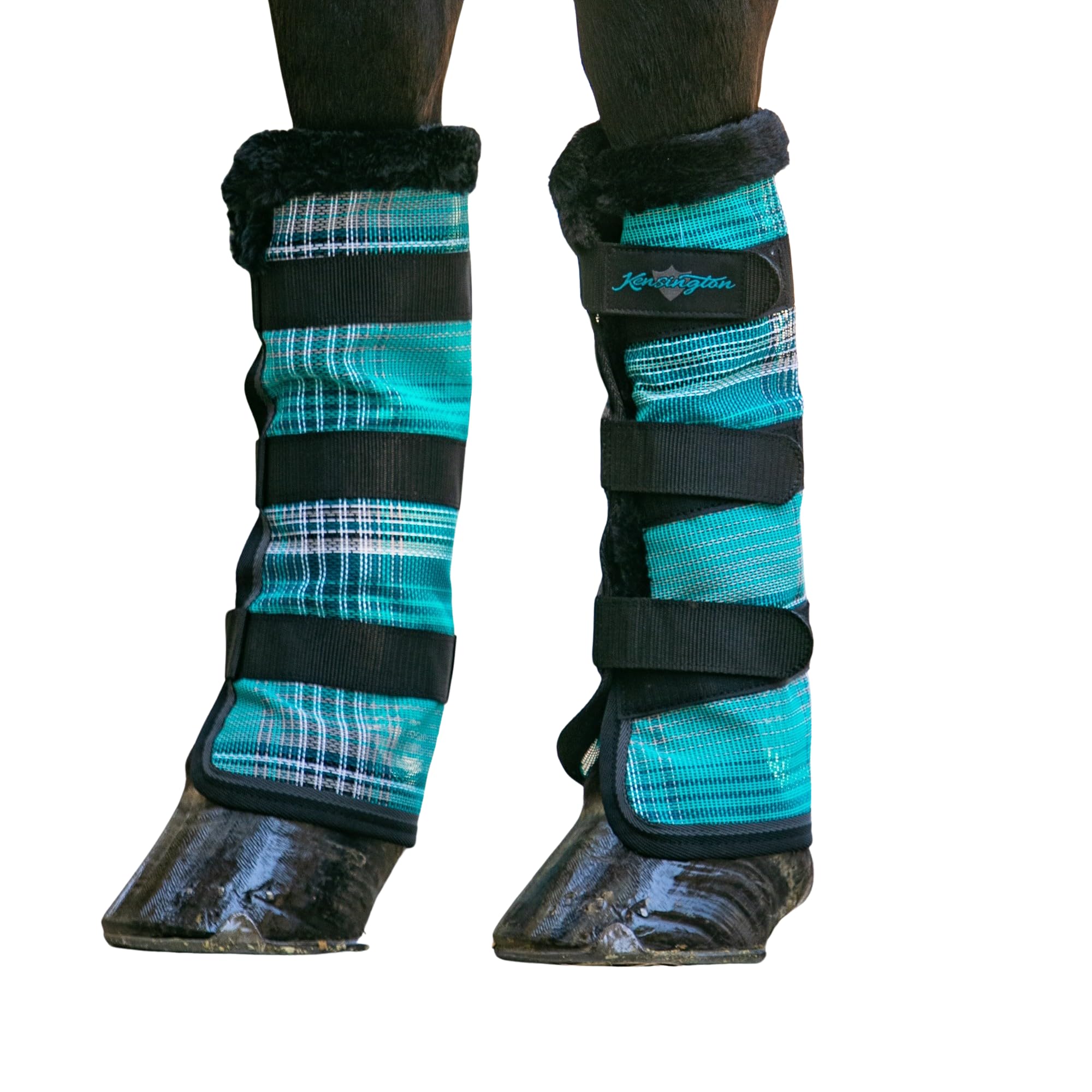Kensington Protective Fly Boots (Pair) Size:M-Small Horse Color: 2021 - Atlantis