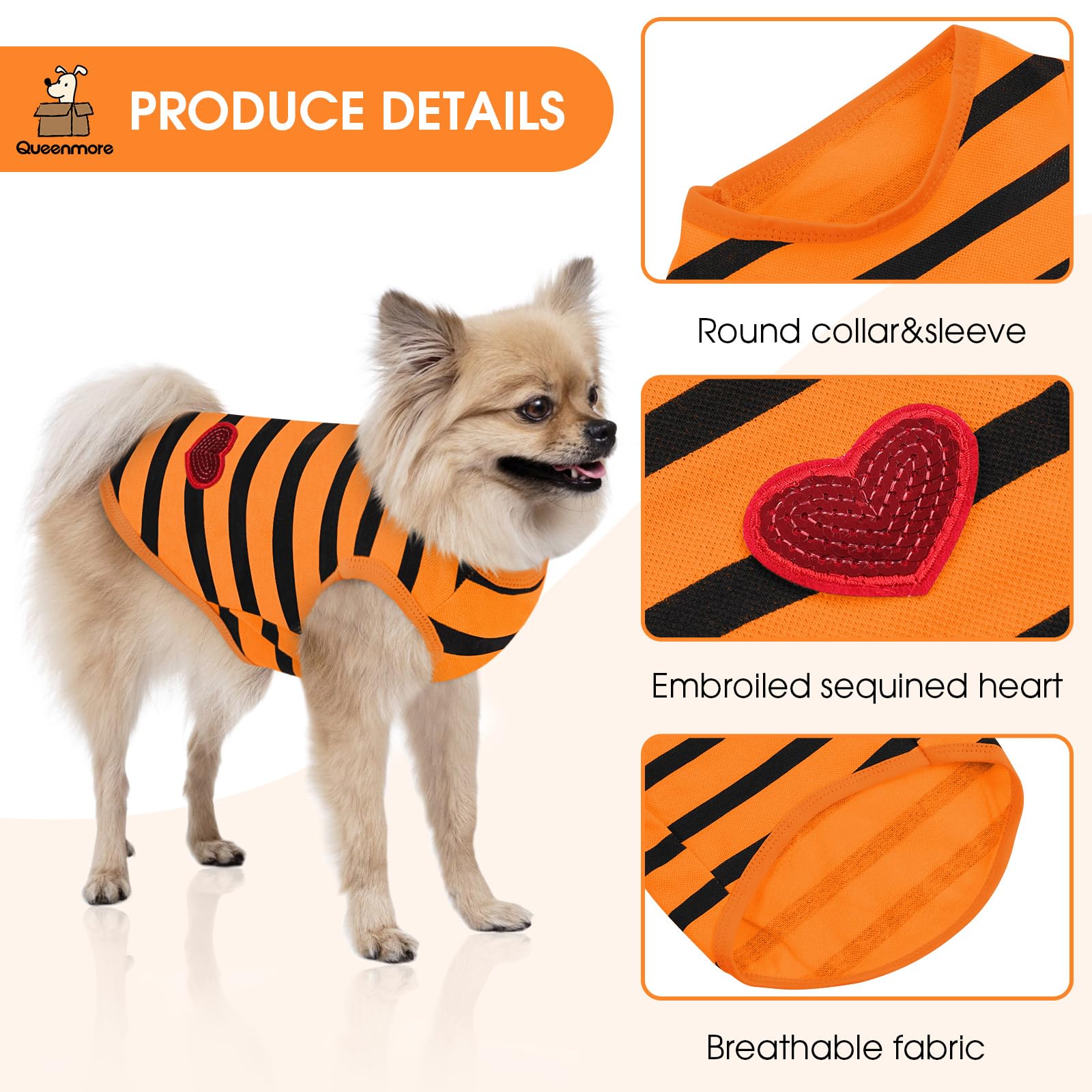 Queenmore Large Dog Shirt,Soft Breathable Dog Shirt For Dogs Cats Boy Girl,Pet Clothes For All Season,Breathable Lightweight Pet