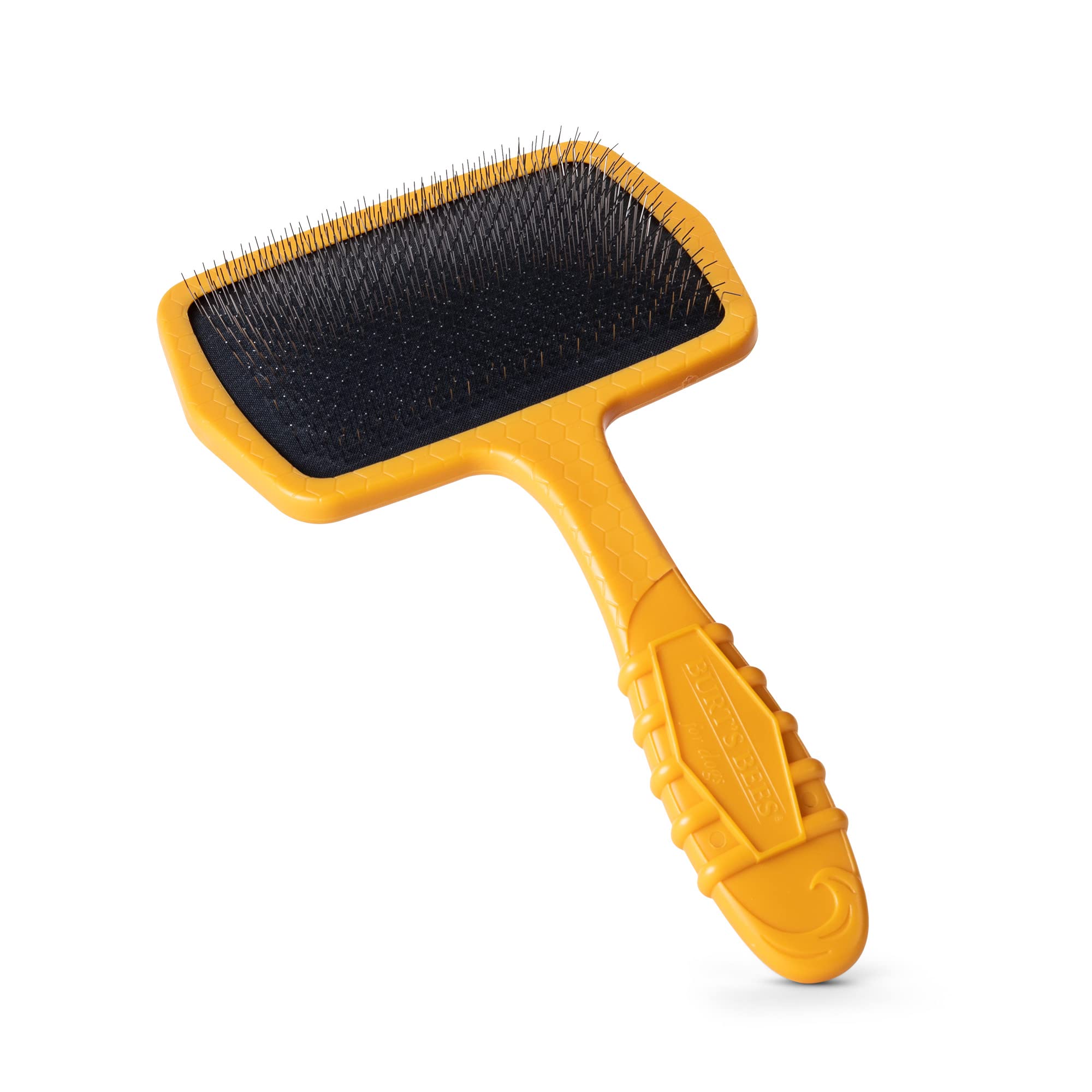 Burt’S Bees For Pets Large Slicker Brush For Dogs With Thick Or Curly Hair With Handle Made From Recycled Plastics Collected From Coastal Communities | De-Shedding Dog Brush Removes Knots And Matting