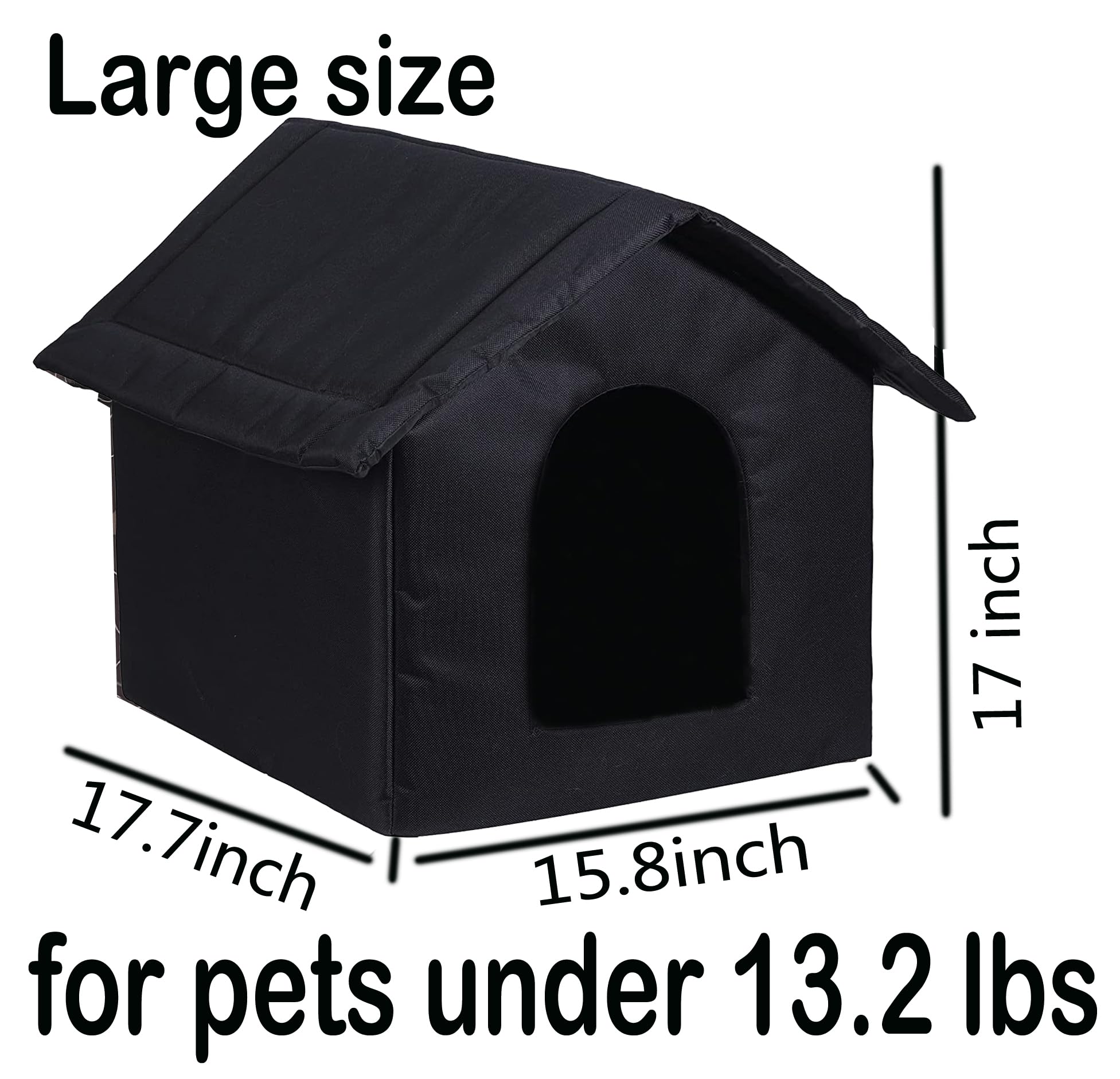 Cat Houses For Outdoor Cats Outdoor Houses For Feral Cats Dogs Cat House With Water-Resistant Canvas Roof Stray Shelter (Cat Hou