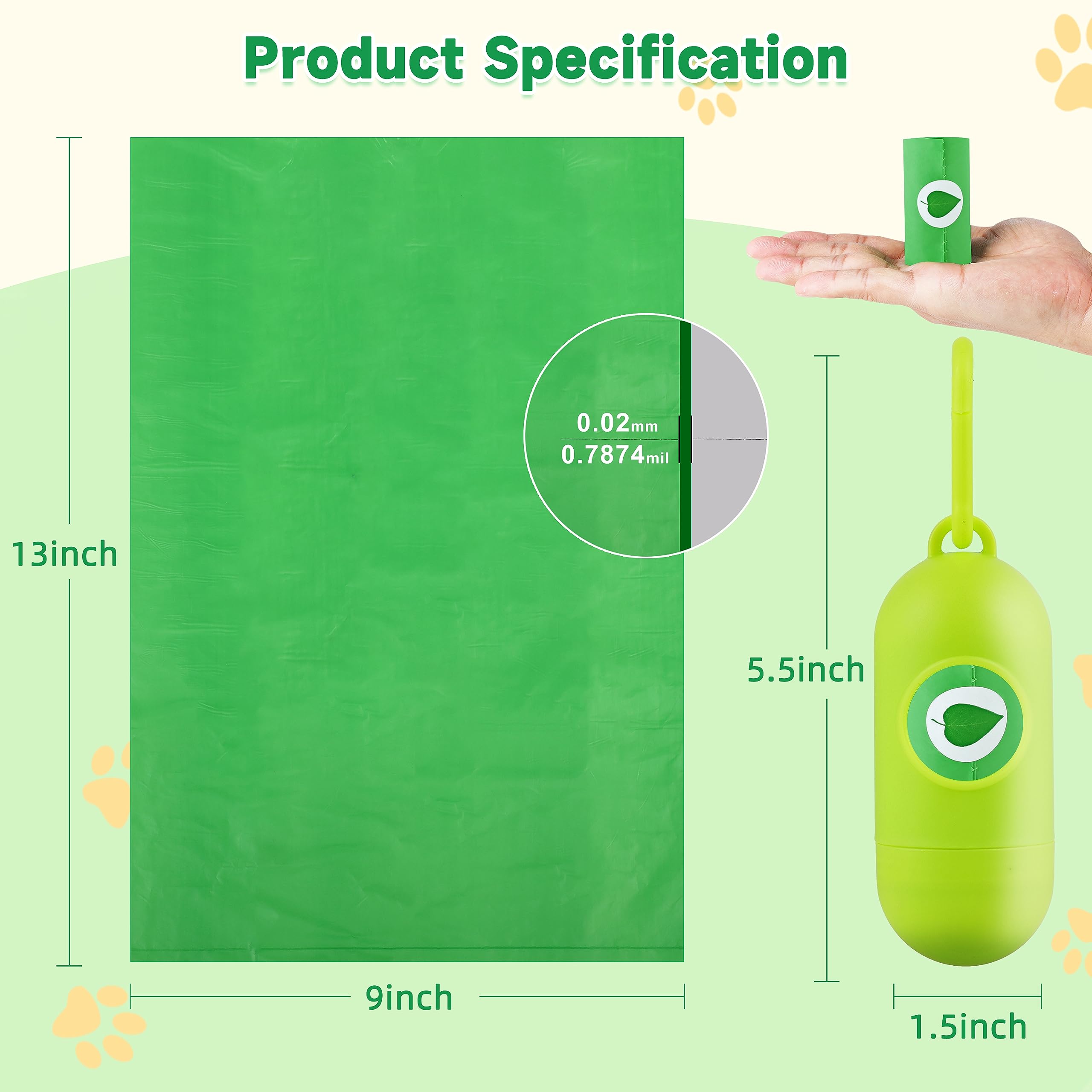 100-Count Super Absorbent Waterproof Dog and Puppy Pet Training Pad Combo 150 Dog Poop Bags, Housebreaking Pet Pad 100-Count Med