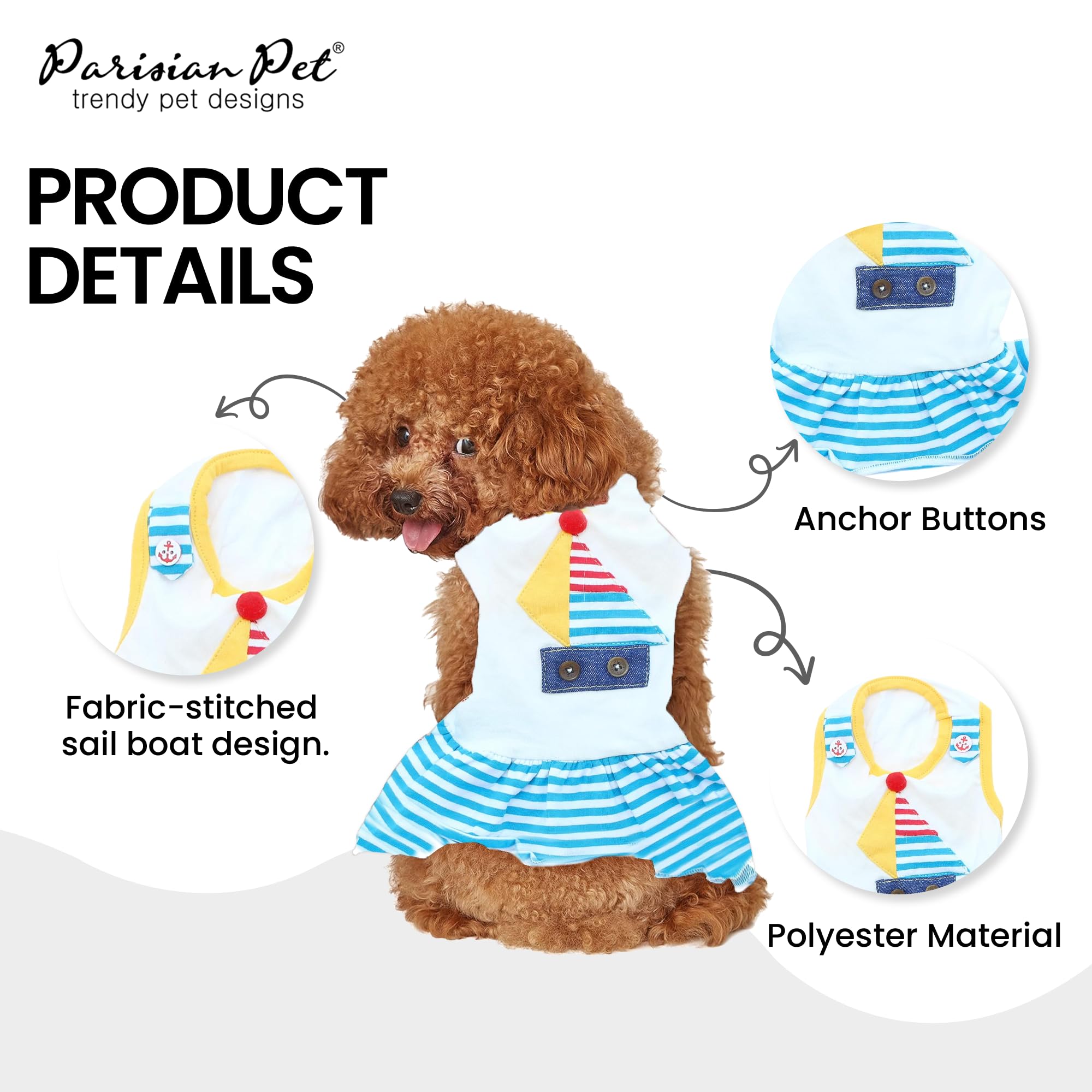Parisian Pet Boat Dog Dress
