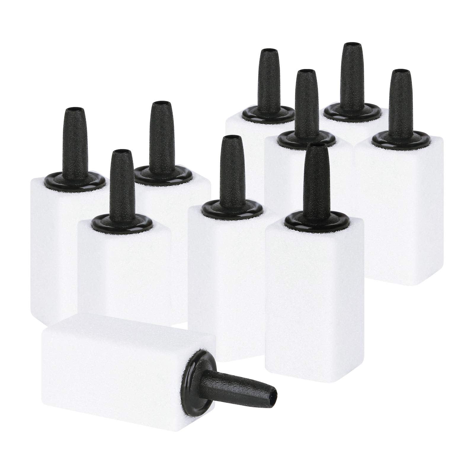 Pawfly 1.2 Inch Air Stone White Cuboid Bubble Stone Diffuser Bubbler Airstones for Aquarium Fish Tank and Pump, 10 Pack