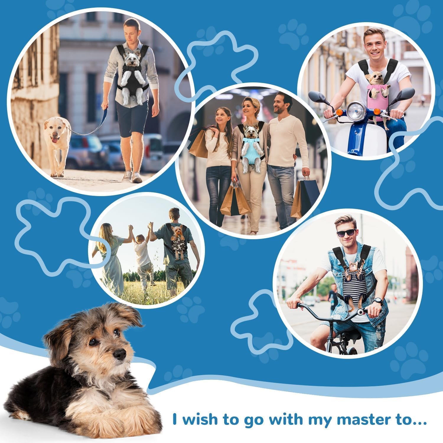 Yudodo Pet Dog Carrier Backpack Adjustable Dog Front Carrier, Legs Out Easy-Fit Dog Travel Backpack Carrier For Hiking Camping For Small Medium Dogs Cats And Rabbits (Small, Pink)