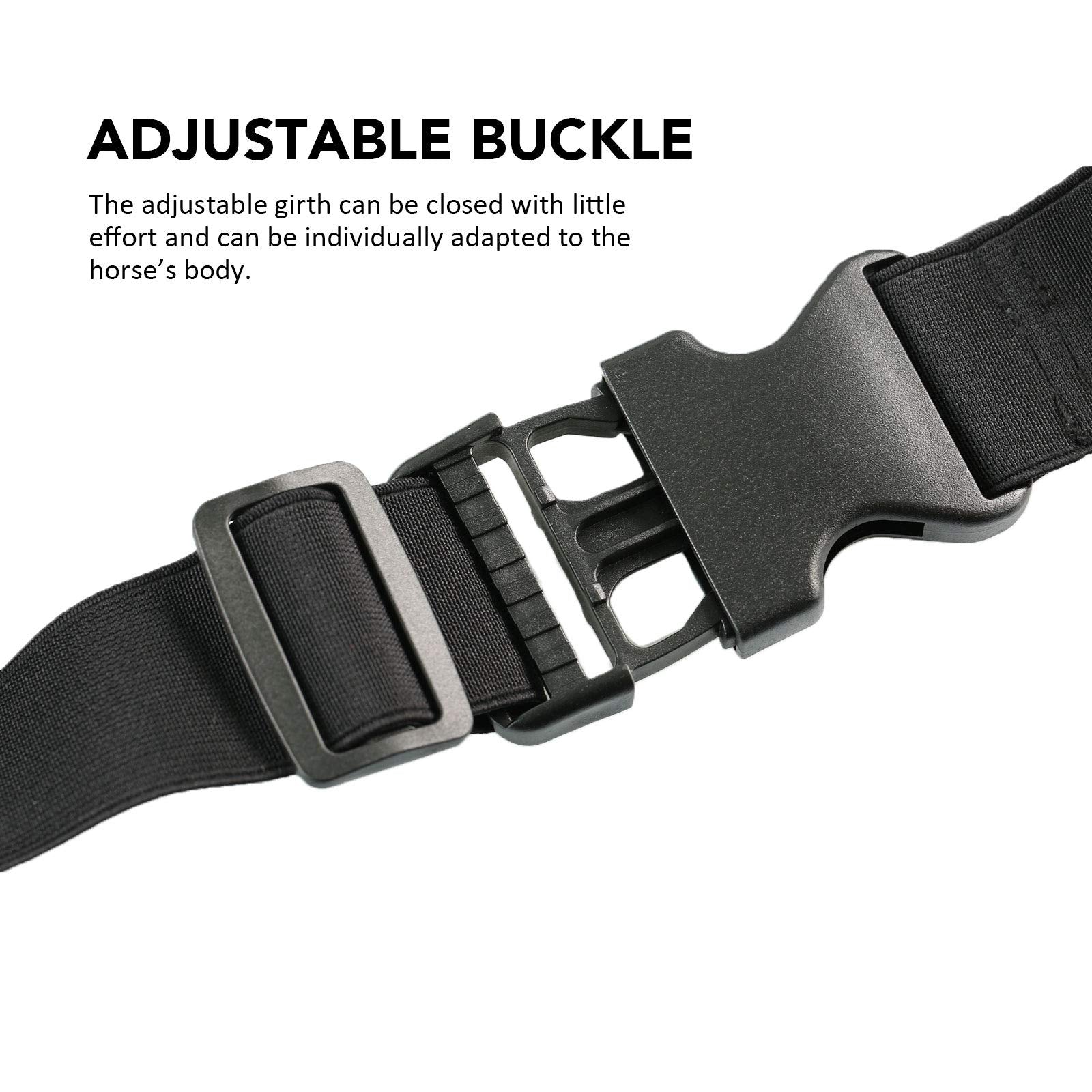 Harrison Howard Horse Stretch Hood Without Ears Snug Fitting Hood with Zip Closure Covers Face, Shoulders, Mane, Chest and Withe