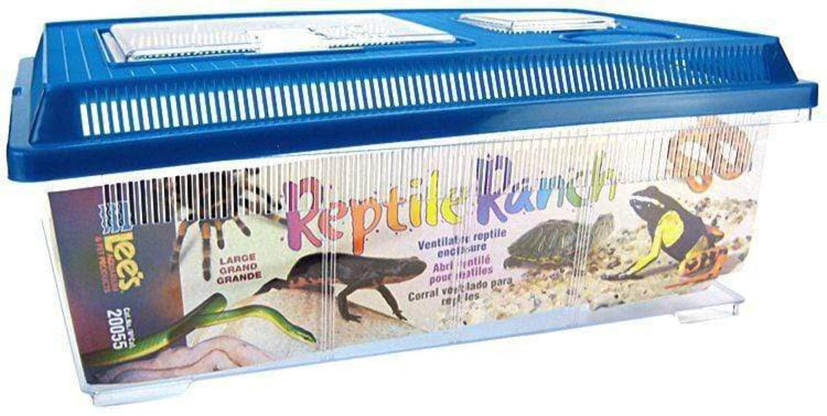 Lee'S Reptile Ranch, Large, Rectangle With Lid, Colors May Vary