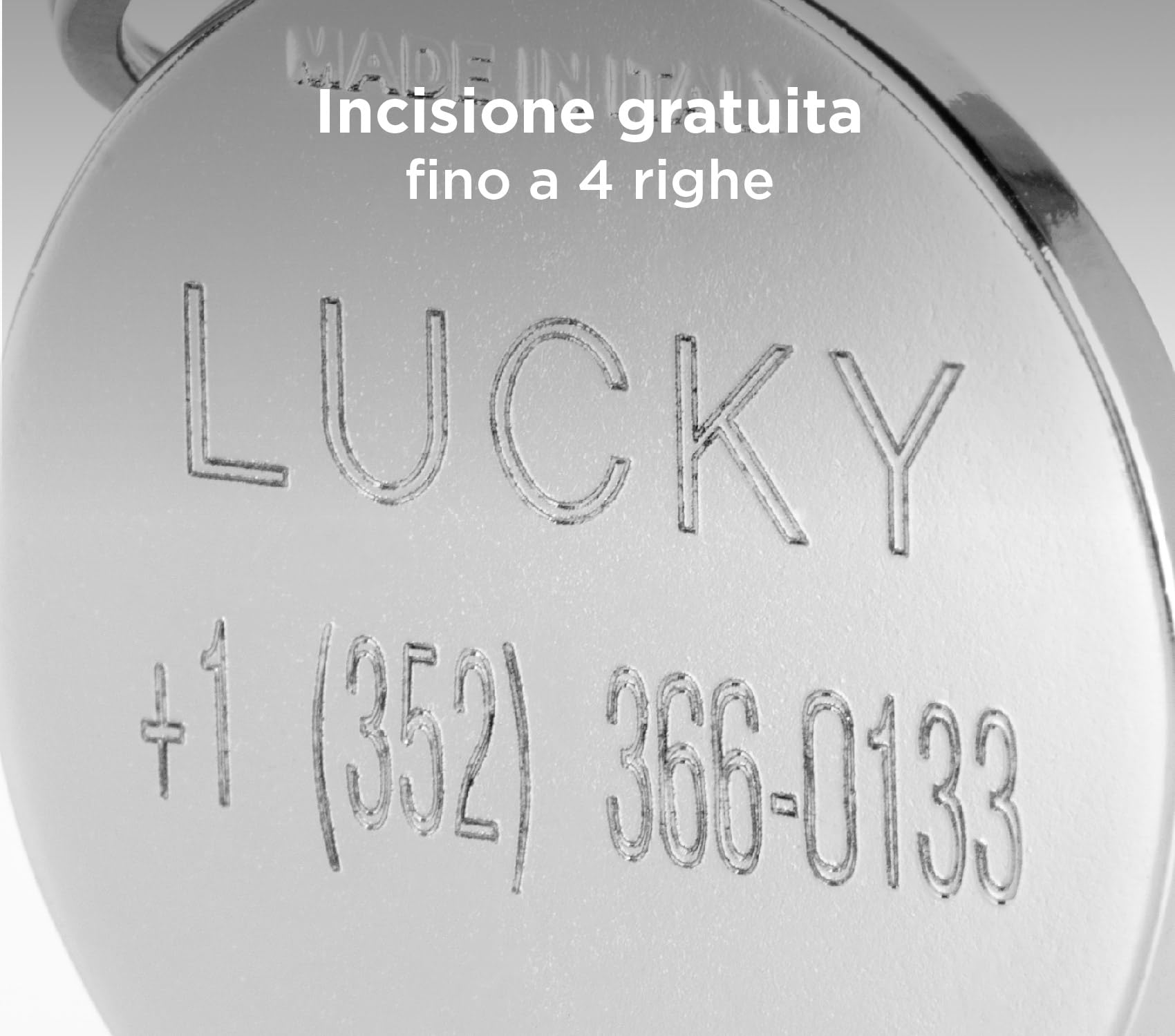 My Family Personalized Pet Id Tag Made In Italy, Small Pink Bone, Free Engraving, Hand Enamelled In Metal, Basic Handmade Collec
