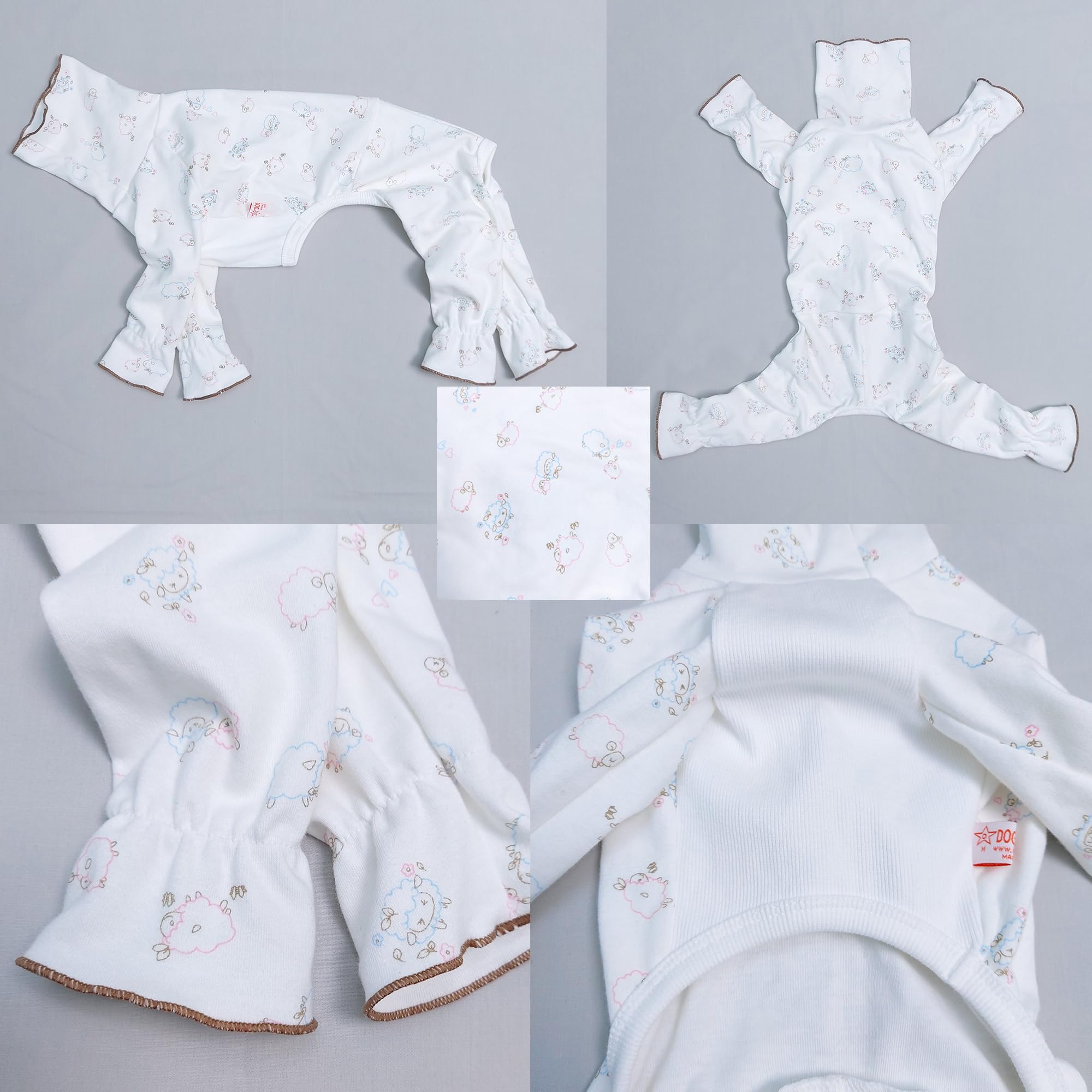 D Doggy Star Italian Greyhound Pajama Onesie Indoor Clothes Whippet For Dog Coat (2Xl,Pajama Onesie)