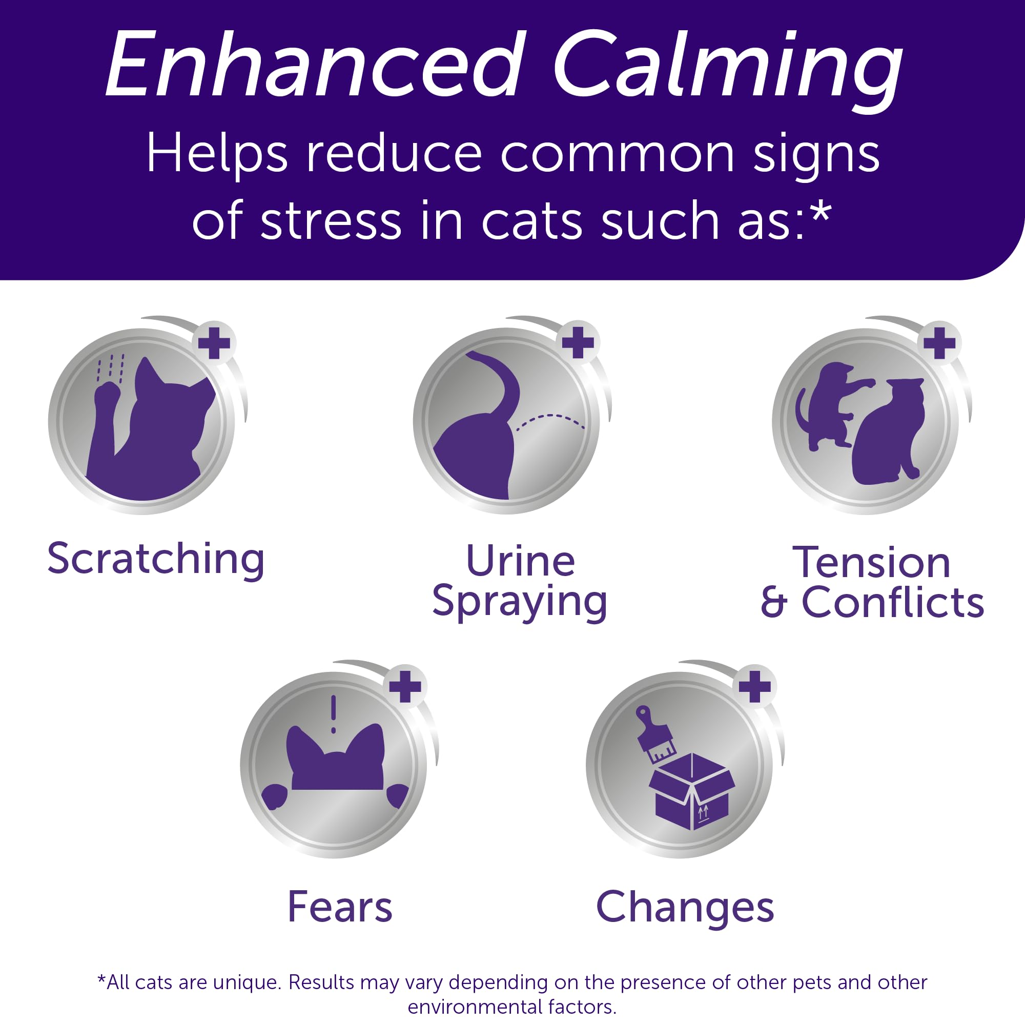 FELIWAY Optimum, Enhanced Calming Pheromone 30-day Refill - 6 Pack