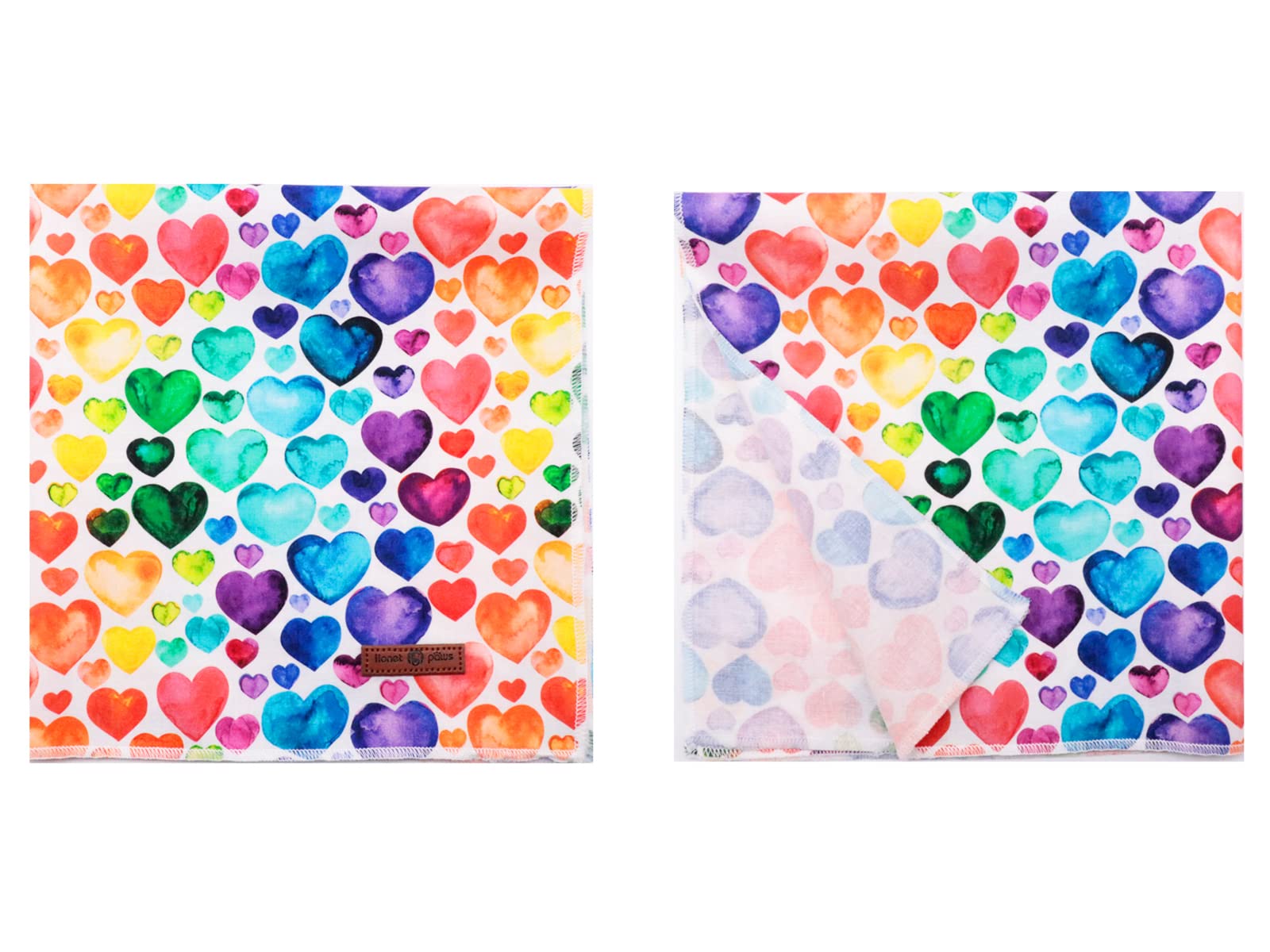 Lionet Paws Valentine'S Dog Bandana,Fabric Love Dogs Kerchief For Small Medium Dogs,Dog Triangle Cotton Scarf For Girl Boy
