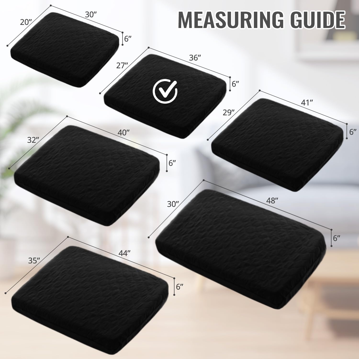 nanbowang Waterproof Dog Bed Covers Replacement Washable Pet Hair Easy to Remove, Dog Pillow Cover Quilted, Pet Bed Cover Lovely