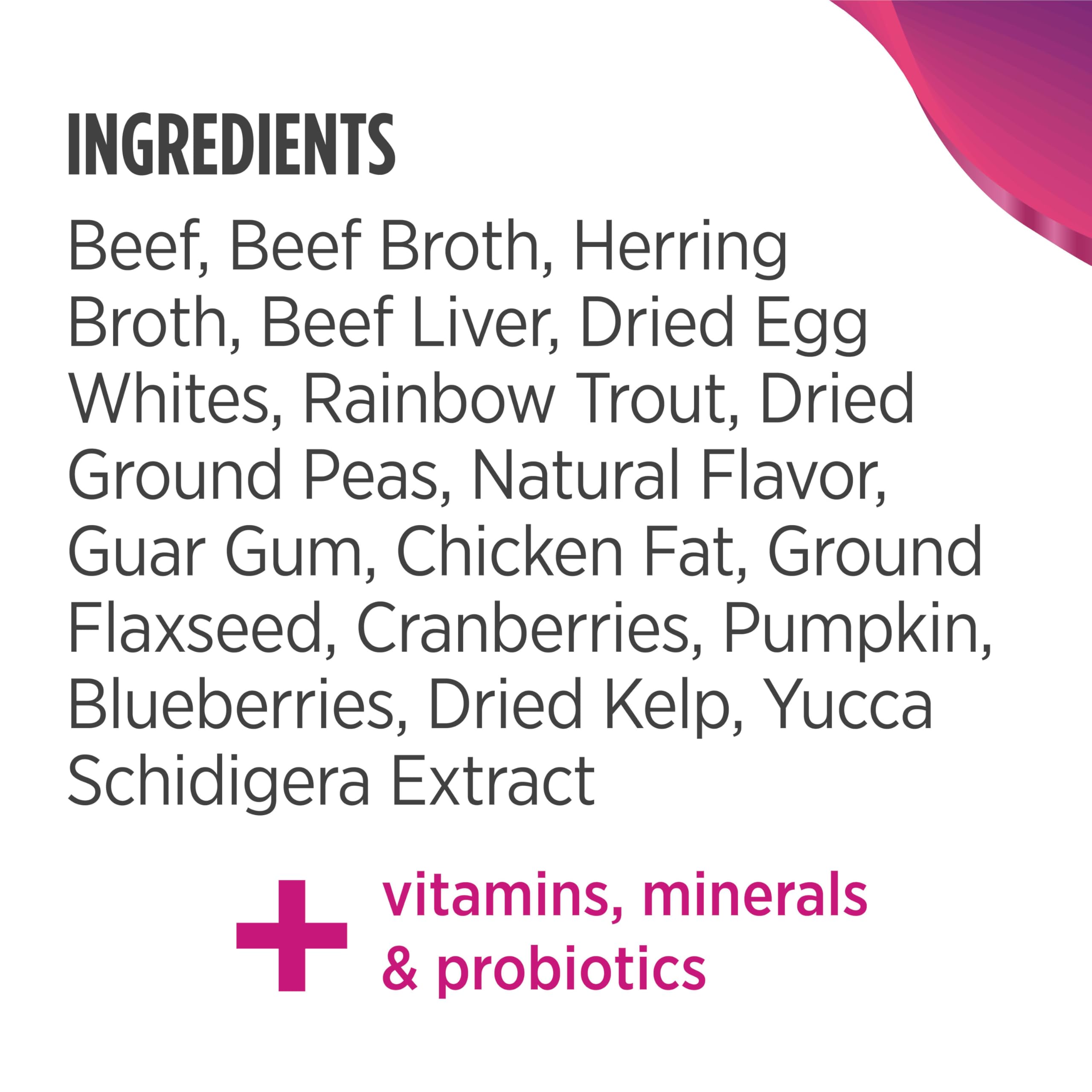 Nulo Beef & Rainbow Trout Shredded Wet Canned Cat Food, 3 Ounce (Pack of 24)