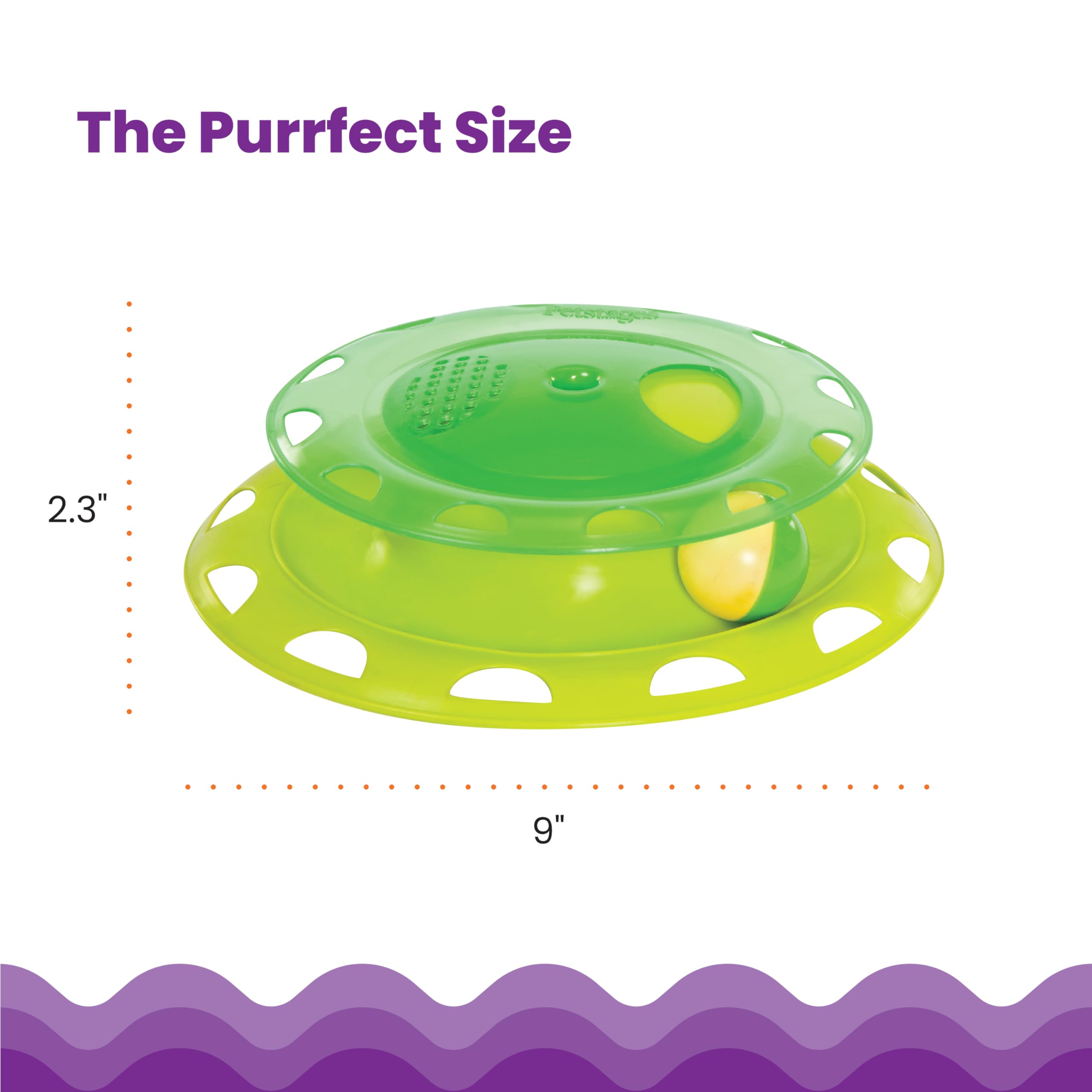 Catstages Catnip Chase Track Green Interactive Cat Toy