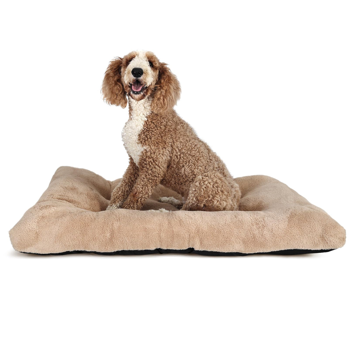 Dog Beds Large Sized Dog Washable Fit Metal Crates Or Kennel,Crate Pad 42X28 With Faux Fur Cage Mat For Up To 70 Lbs Pet,Extra S