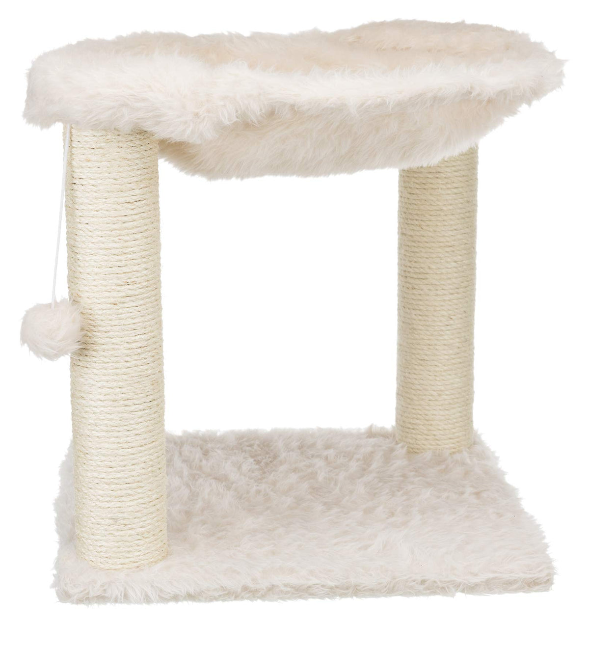 Trixie Baza Scratching Post With Hammock | 18'' Base. Color: Cream