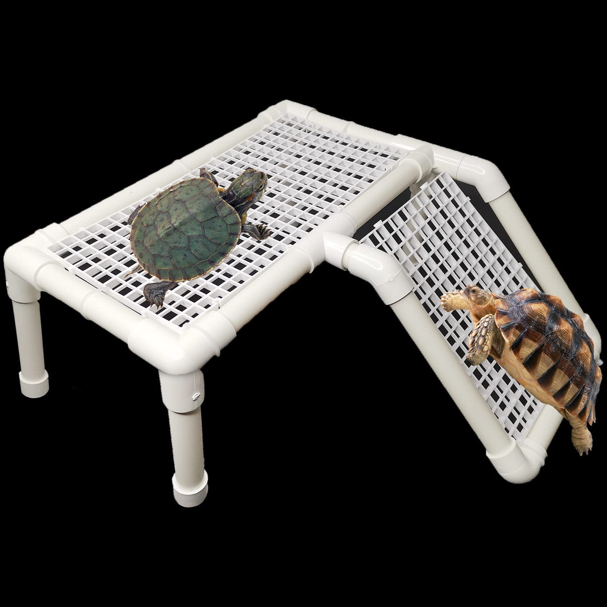 Fhiny Turtle Basking Platform, Plastic Turtle Dock Basking Area Reptile Floating Dock Climbing Ramp For Aquatic Turtles Tortoise