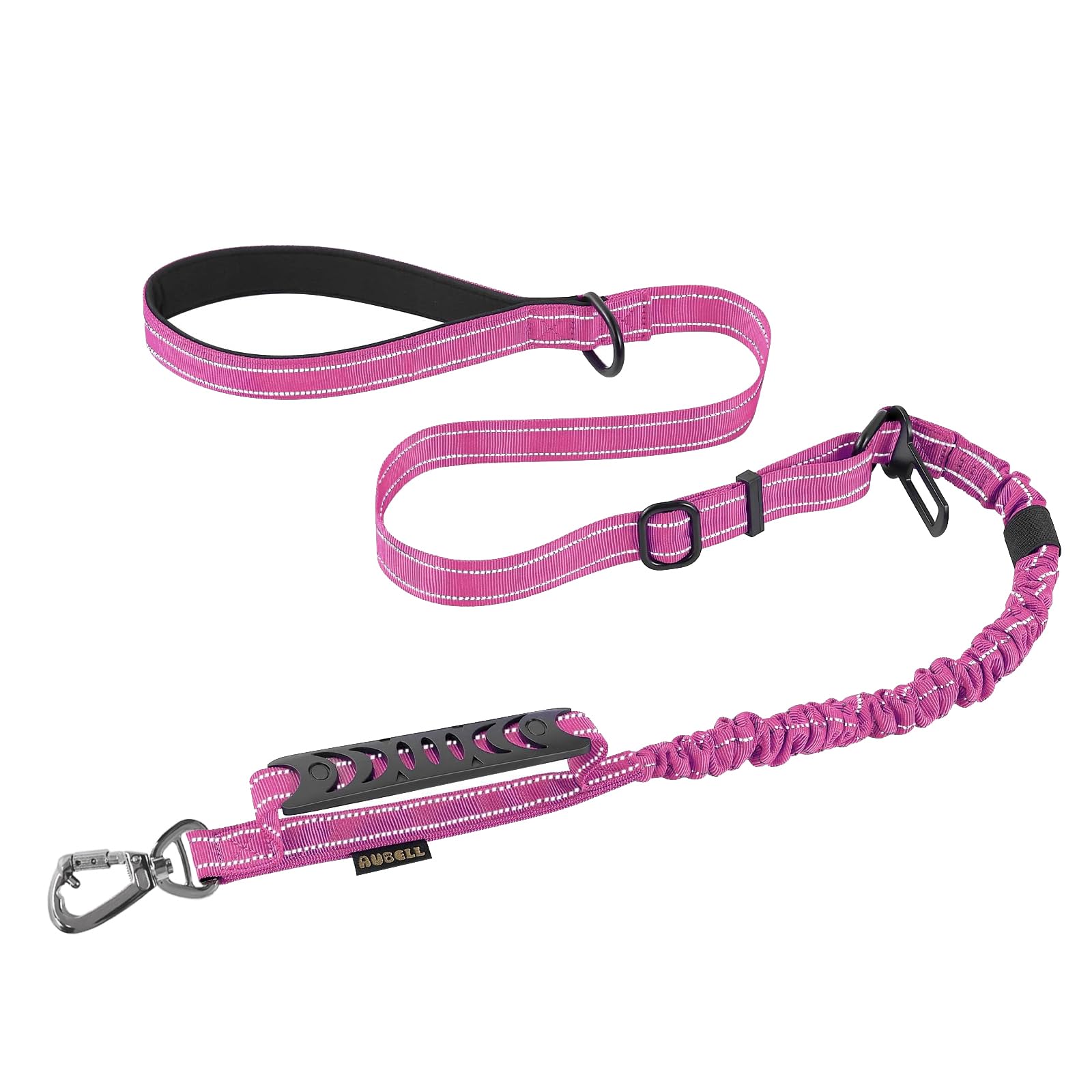 Heavy Duty Dog Leash, Reflective Dog Leashes With Car Seat Belt And Soft Padded Handle, 6Ft Strong Dog Leash For Training, No Pu