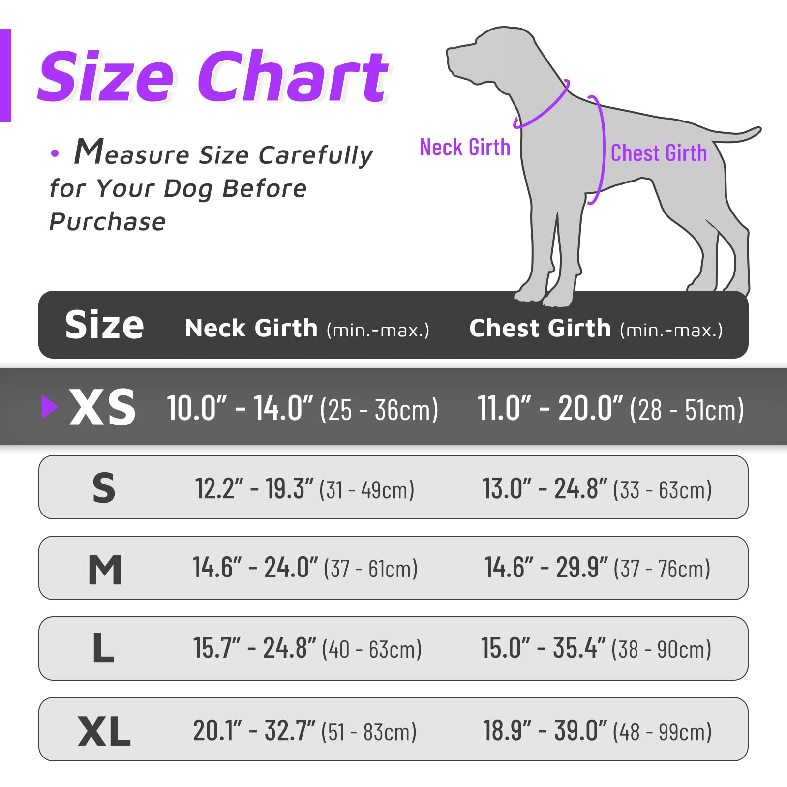 Eagloo Small Dog Harness No Pull, Service Vest With Reflective Strips And Control Handle, Adjustable And Comfortable For Easy Walking, No Choke Pet Harness With 2 Metal Rings, Purple, Xs