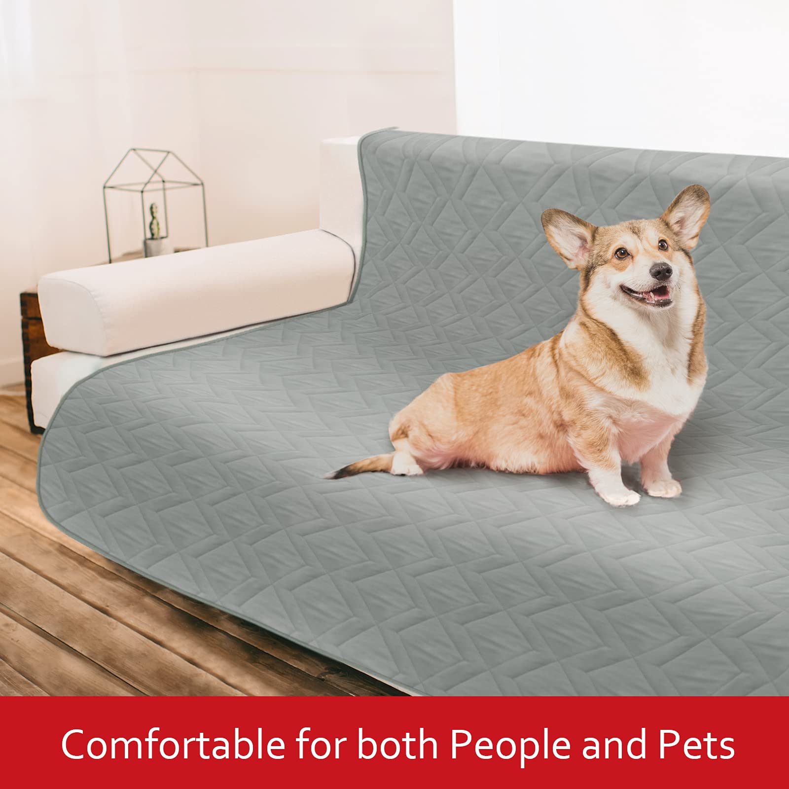 Moonsea Waterproof Dog Bed Cover Antislip Pet Blanket Sofa Couch Furniture Protector Cover For Kids Children Dog Cat(52'' X 82''