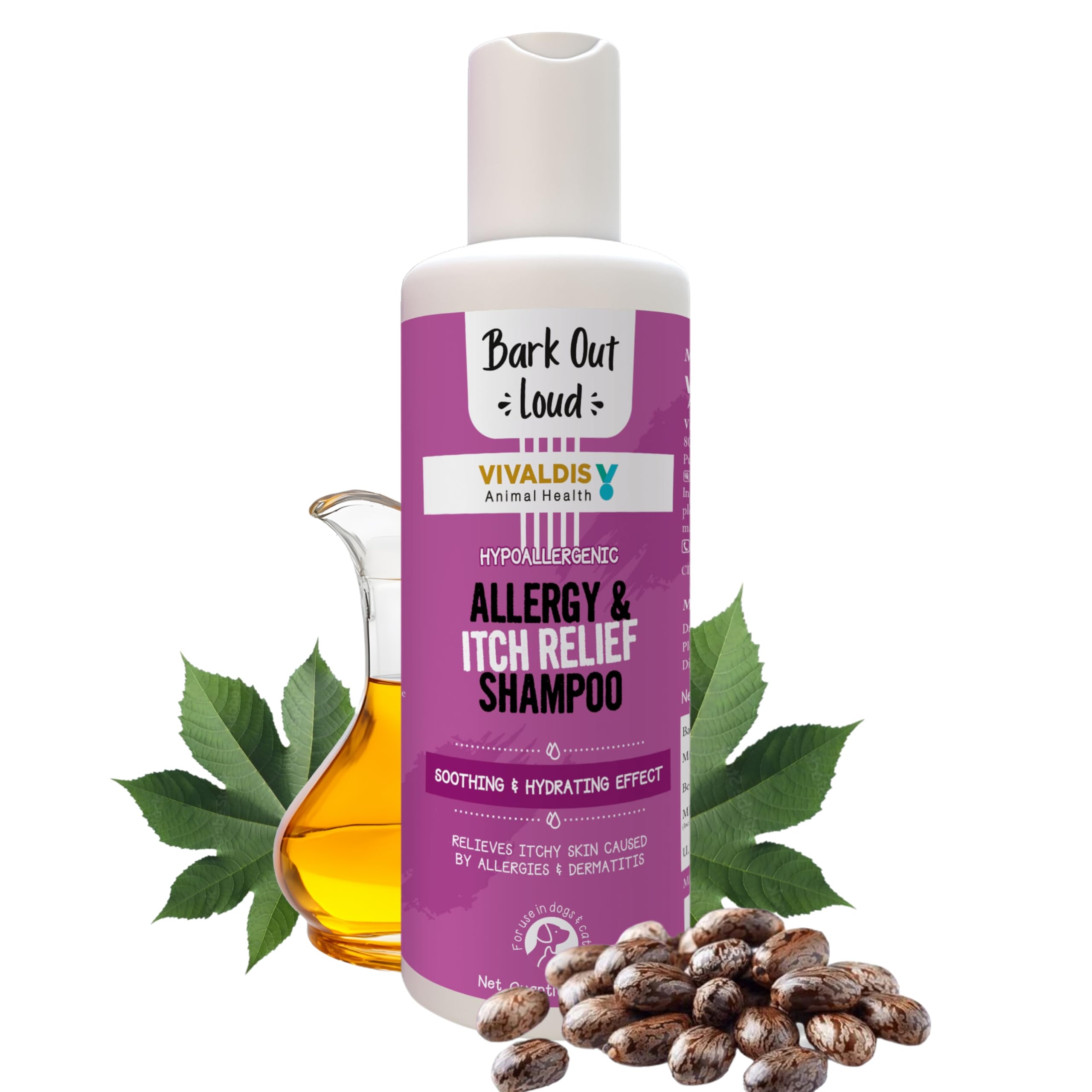 Bark Out Loud Allergy & Itch Relief Shampoo For Dogs & Cats | Effective On Food, Flea Allergy Rashes & Long Lasting Skin Conditi