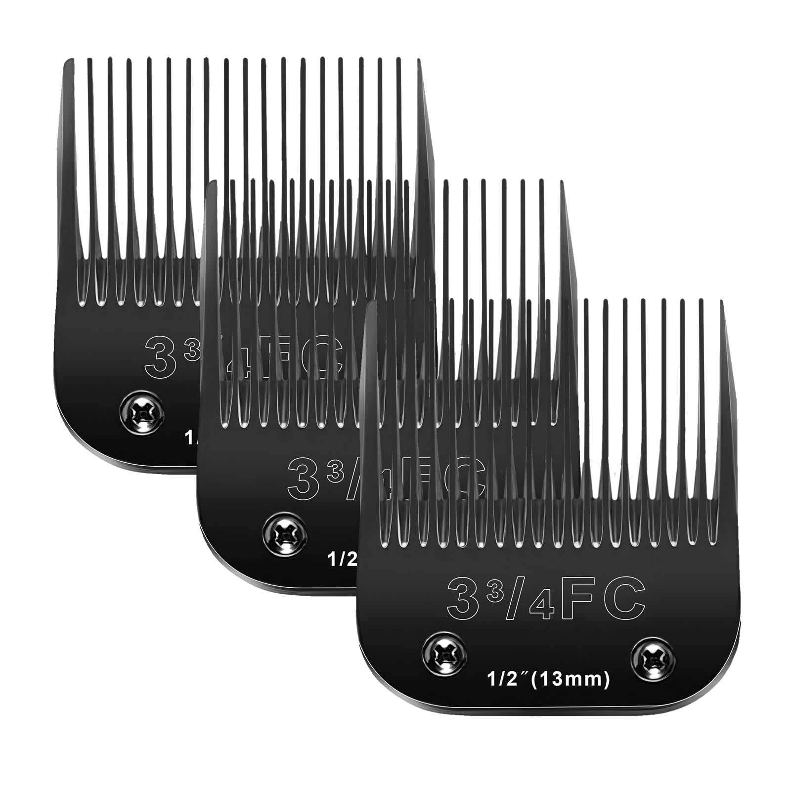 3FC Blades Dog Grooming Blades Compatible with Andis/Oster A5/Wahl KM-10 Series Dog Clippers,Detachable Clipper Replacement Blad