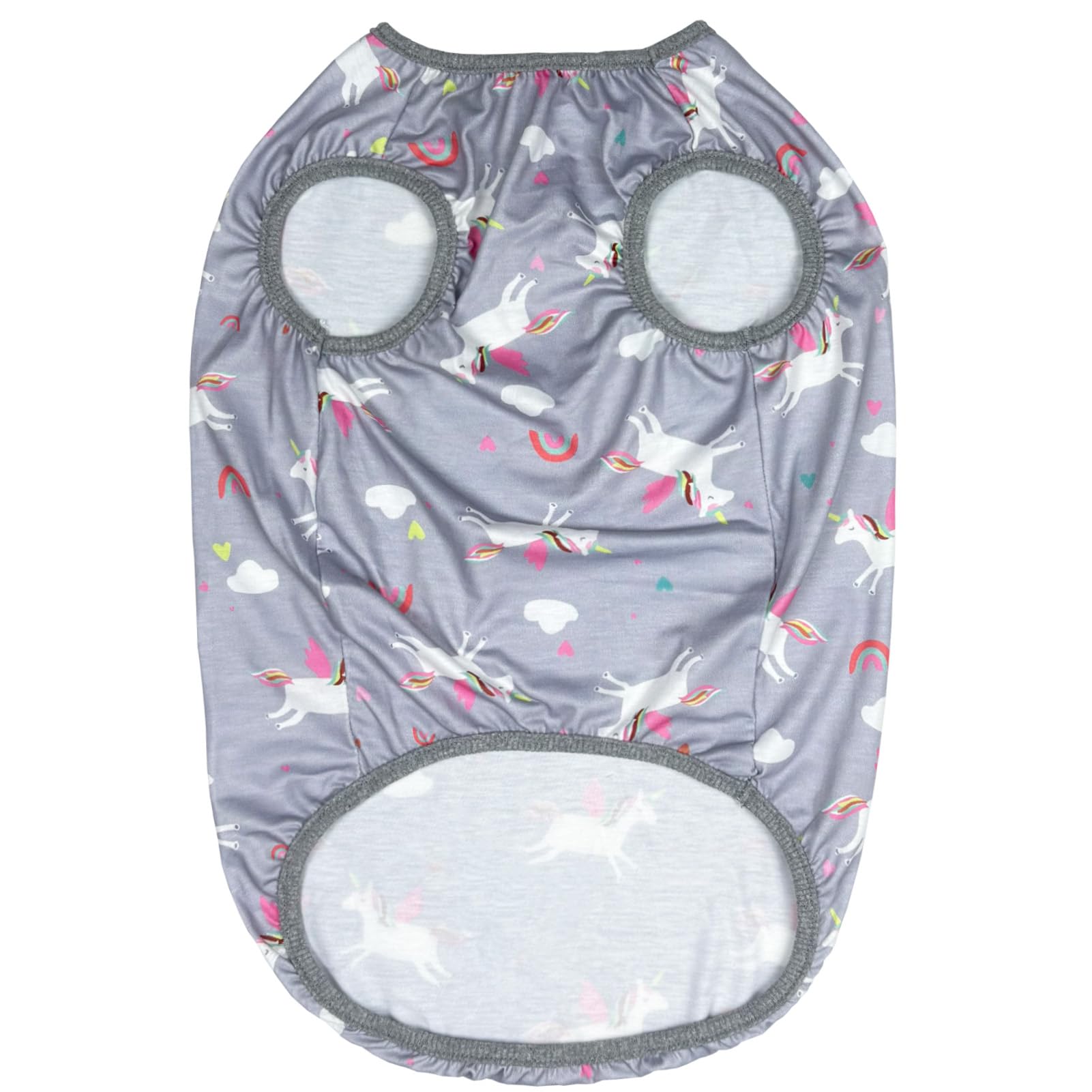 D.E.E Dog Shirt For Large Dogs Summer Cotton Dog Clothes Lightweight Tank Top Female Big (Vunicorngray, 4Xl)