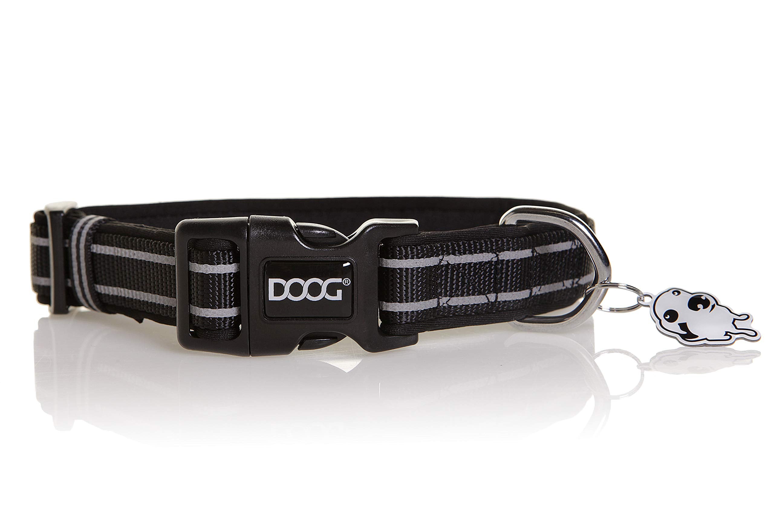 Doog - Soft And Breathable Neoprene Padded Adjustable Dog Collar Available: Xsmall, Small, Medium, And Large Dogs And Puppies For Walking, Running, Water Friendly Pool Lake Beach Swimming