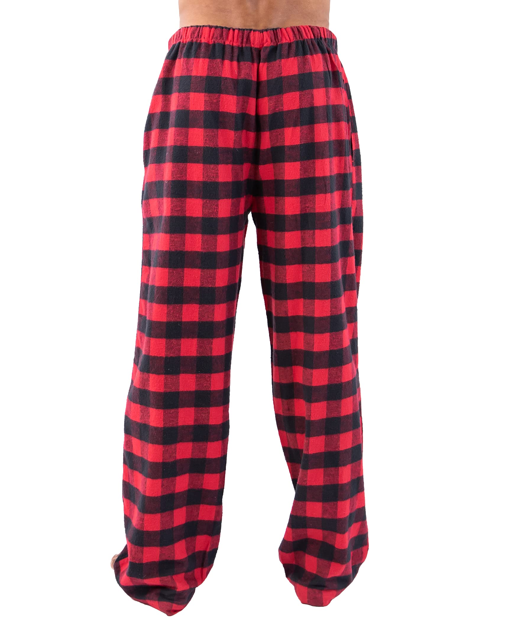Lazy One Flannel Pajama Pants For Men Mens Separate Bottoms Lounge Pants Animal Plaid (Moose Plaid Large)