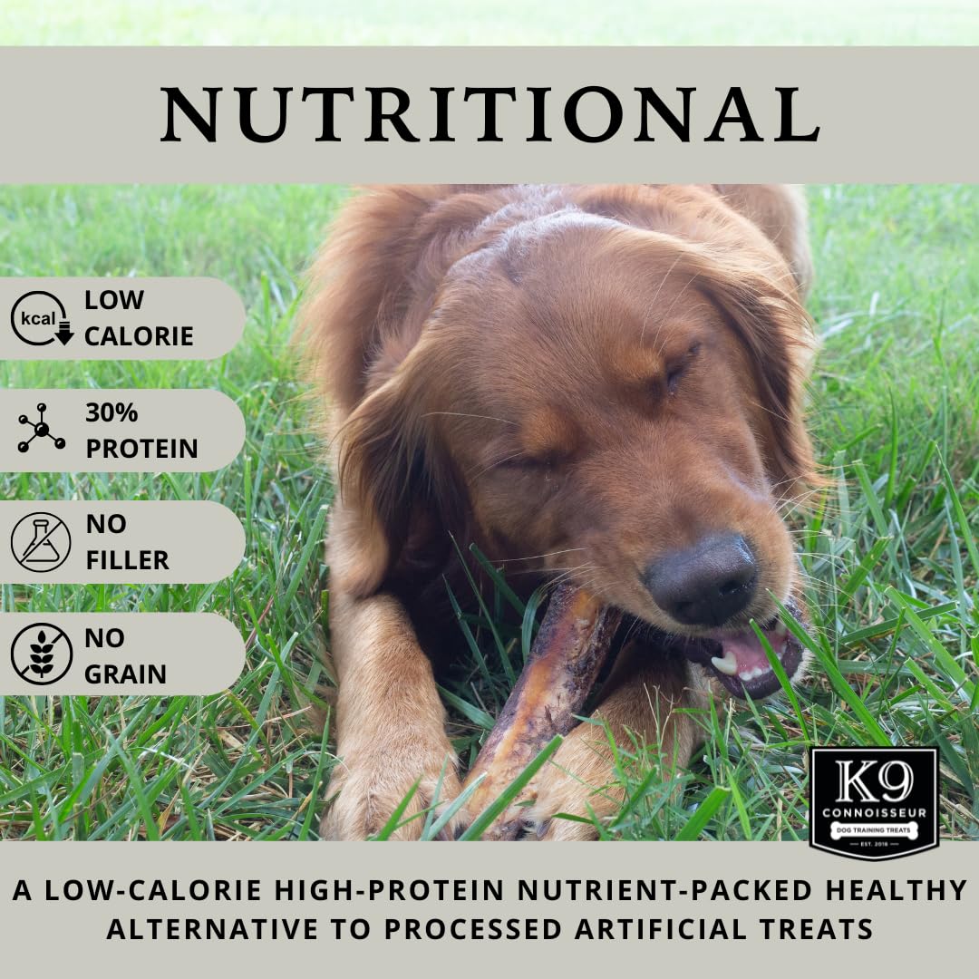 K9 Connoisseur Beef Marrow Large Dog Bones Long Lasting for Aggressive Chewers - USA Made Single Ingredient Champ Bones for Larg