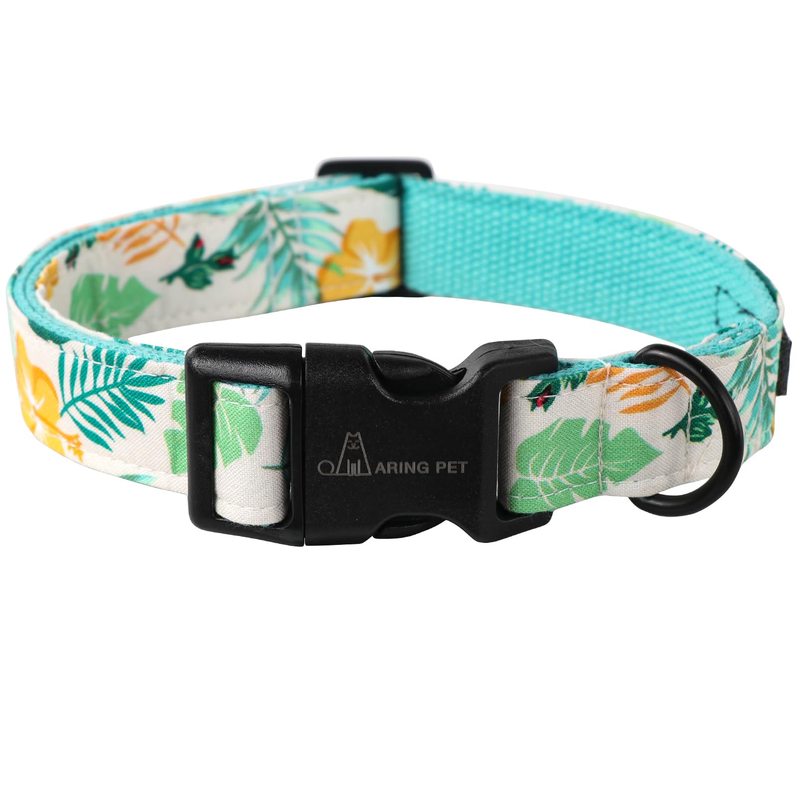 Aring Pet Summer Dog Collar-Lightweight Dog Collar For Medium Dogs, Adjustable Comfortable Cotton Pet Collars For Small Medium Large Dogs, Medium