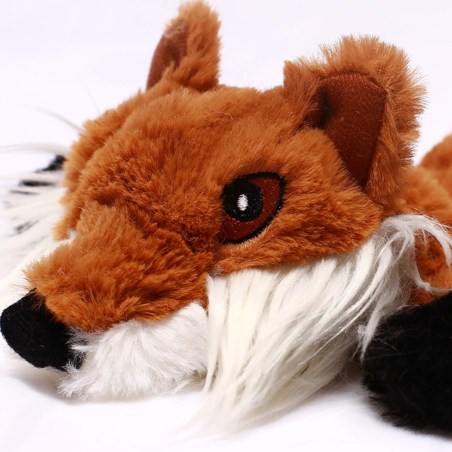 Cnmgbb No Stuffing Dog Toys With Squeakers, Durable Stuffingless Plush Squeaky Dog Chew Toy Set,Crinkle Dog Toy For Medium And Large Dogs, 5 Pack(Squirrel Raccoon Fox Skunk And Penguin), 24Inch