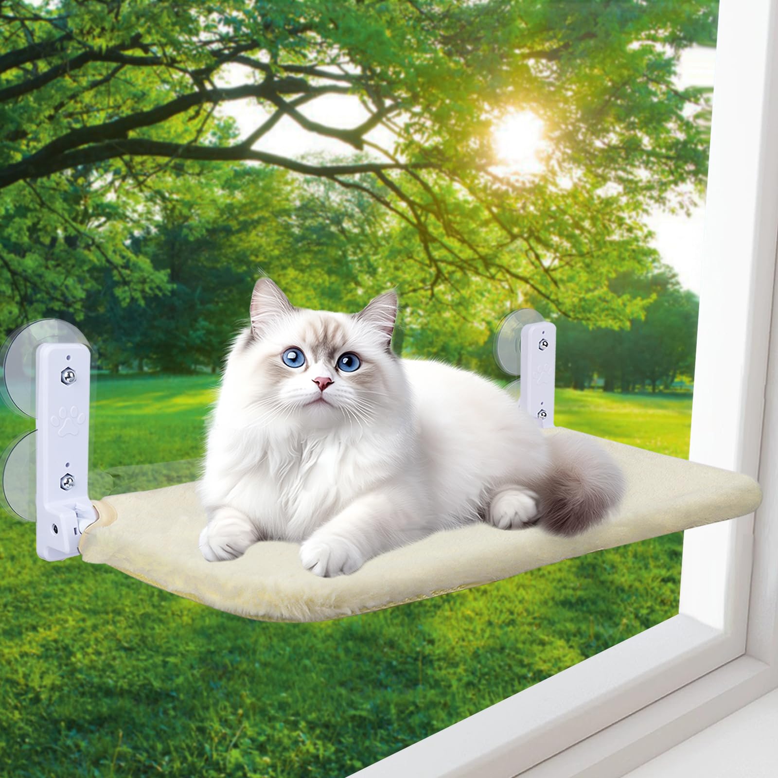 Cat Window Perch,Foldable Cat Window Hammock Sunbathing And Climbing Cats Hammock For Window Bed Bearing 40 Pounds Window Perch 