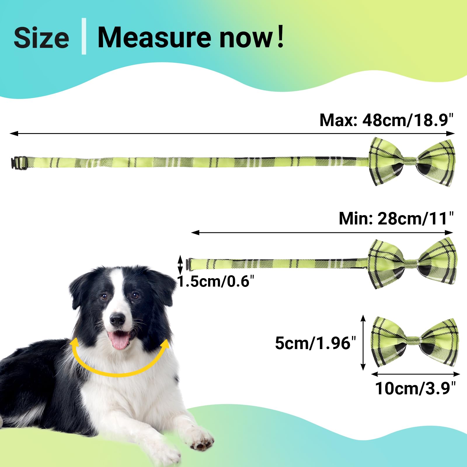 Segarty Bow Ties For Dogs, 80 Pack Dog Bowtie Collar, Adjustable Small Medium Pet Bowties Large Puppy Neck Bows Bulk Assorted Pe