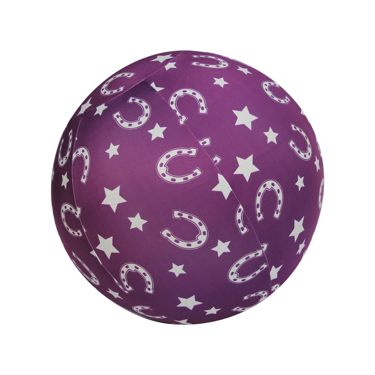 Horzmetnex 40 Inch Horse Ball Cover, Ball Cover For Horses(Noble Purple Horseshoe Pattern, 40Inch)