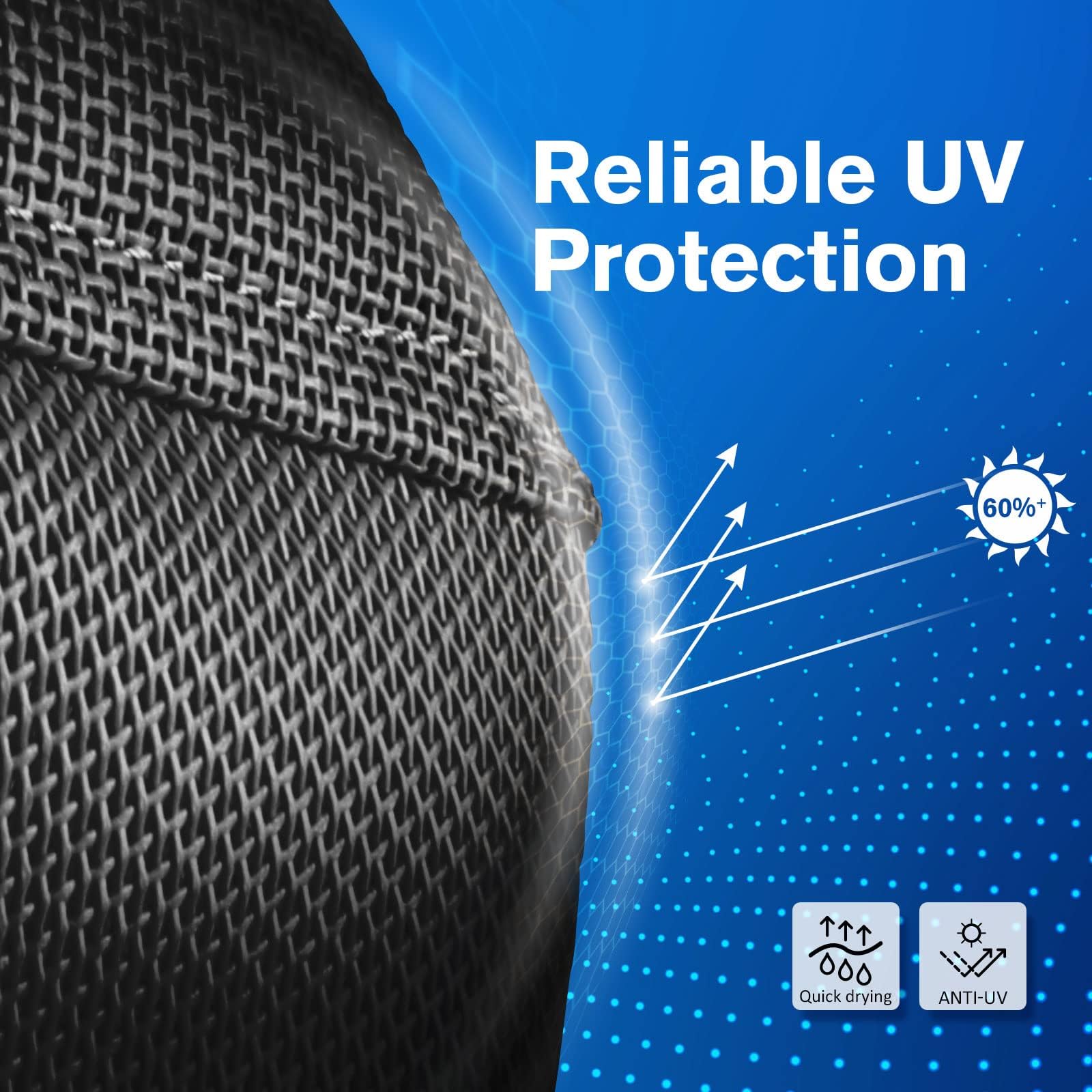 Harrison Howard UV-proof Multi-Function Fabrics Thick Fleece Padding Horse Fly Mask Half Face with Ears Black Warmblood Extra La