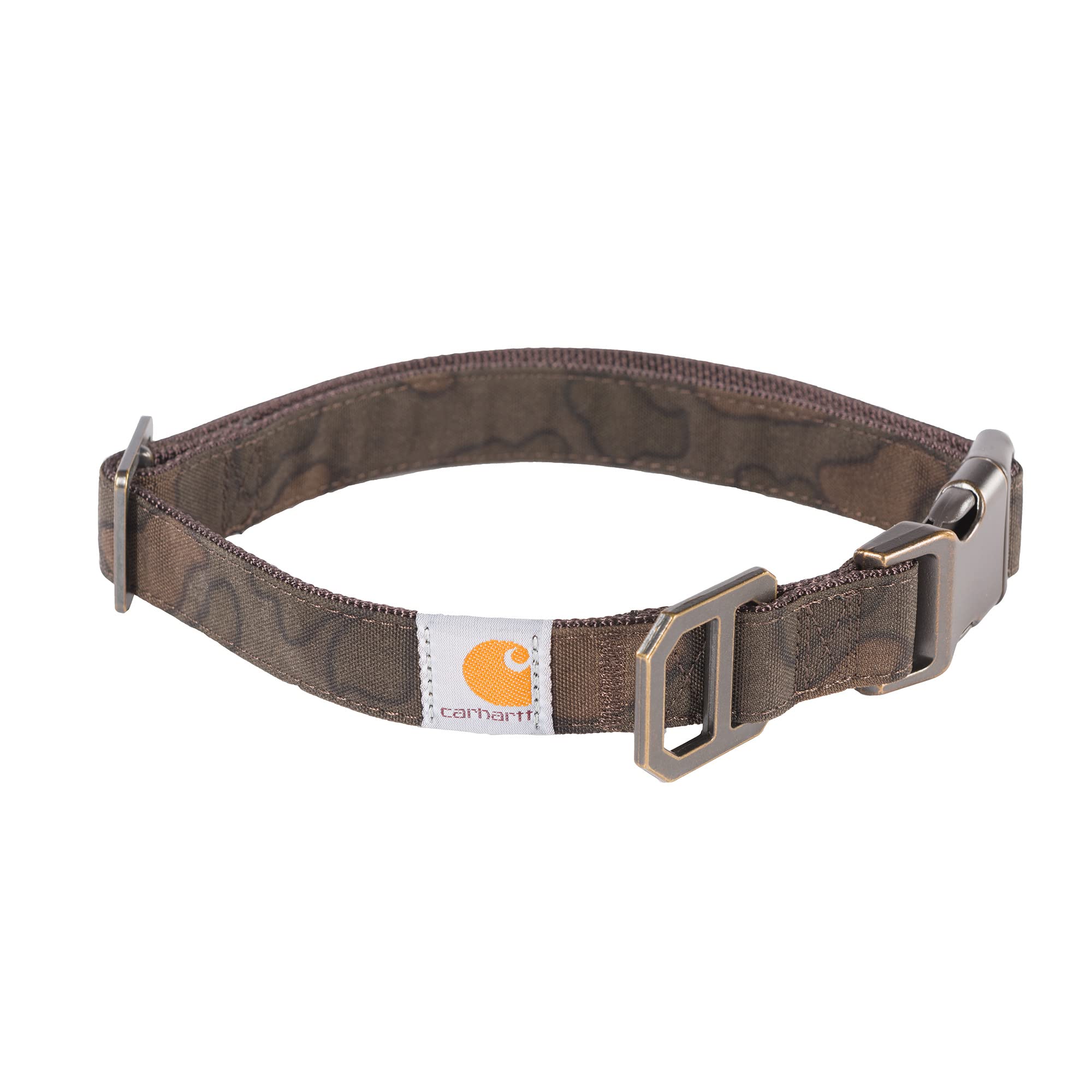 Carhartt Nylon Duck Dog Collar - Durable 2-Ply Cordura Nylon - Medium - Tarmac Duck Camo
