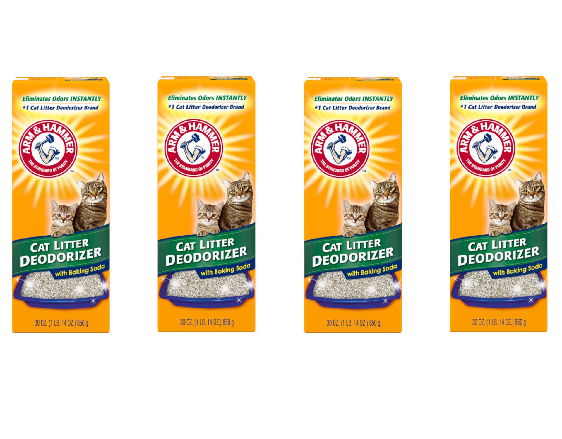 Arm & Hammer Cat Litter Deodorizer-Super Size Pack-30 Oz Pack Of 4