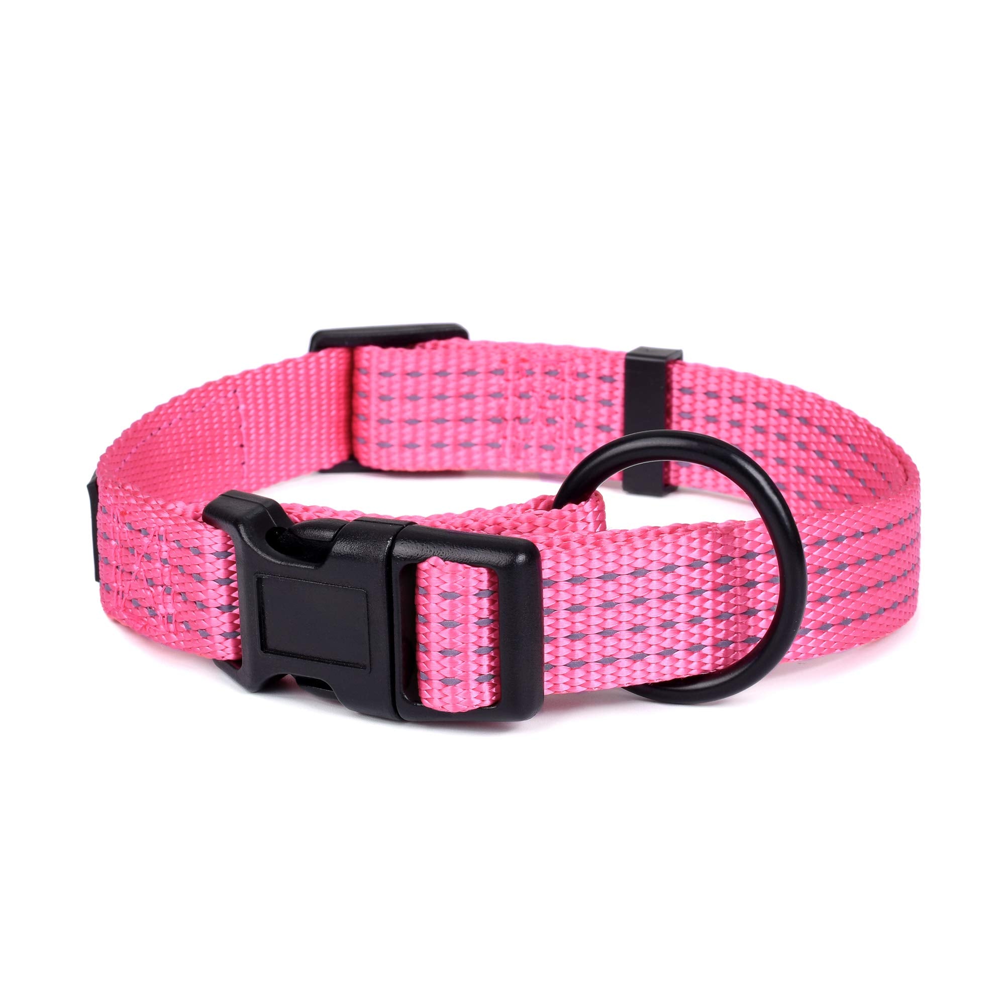 Mile High Life Dog Collar, Nylon Reflective Dog Collars W Pull D-Ring, Light Weight Adjustable Puppy Collars, Dog Collars For Me