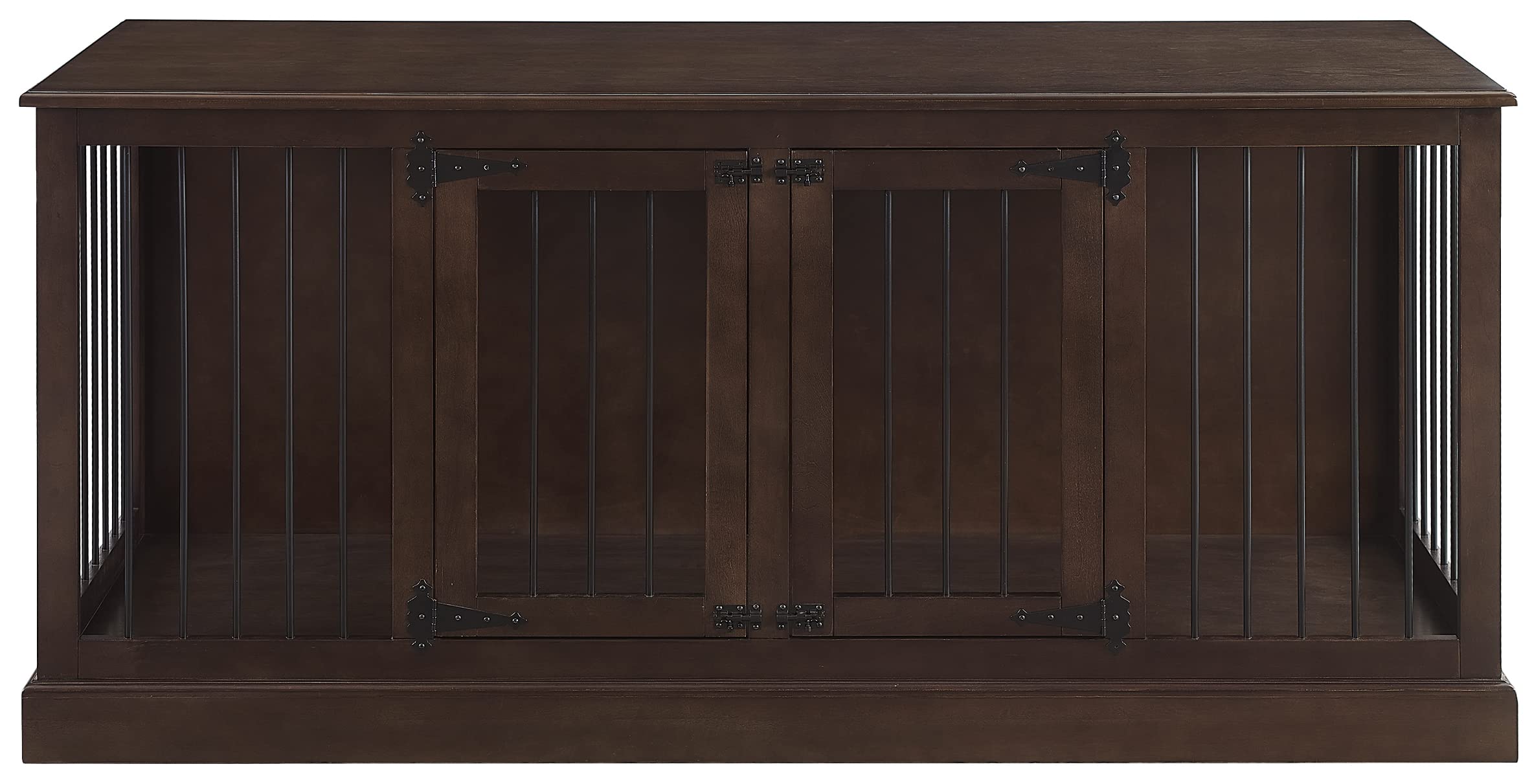 Crosley Furniture Winslow Medium Credenza Dog Crate Kennel for Pets, Dark Brown