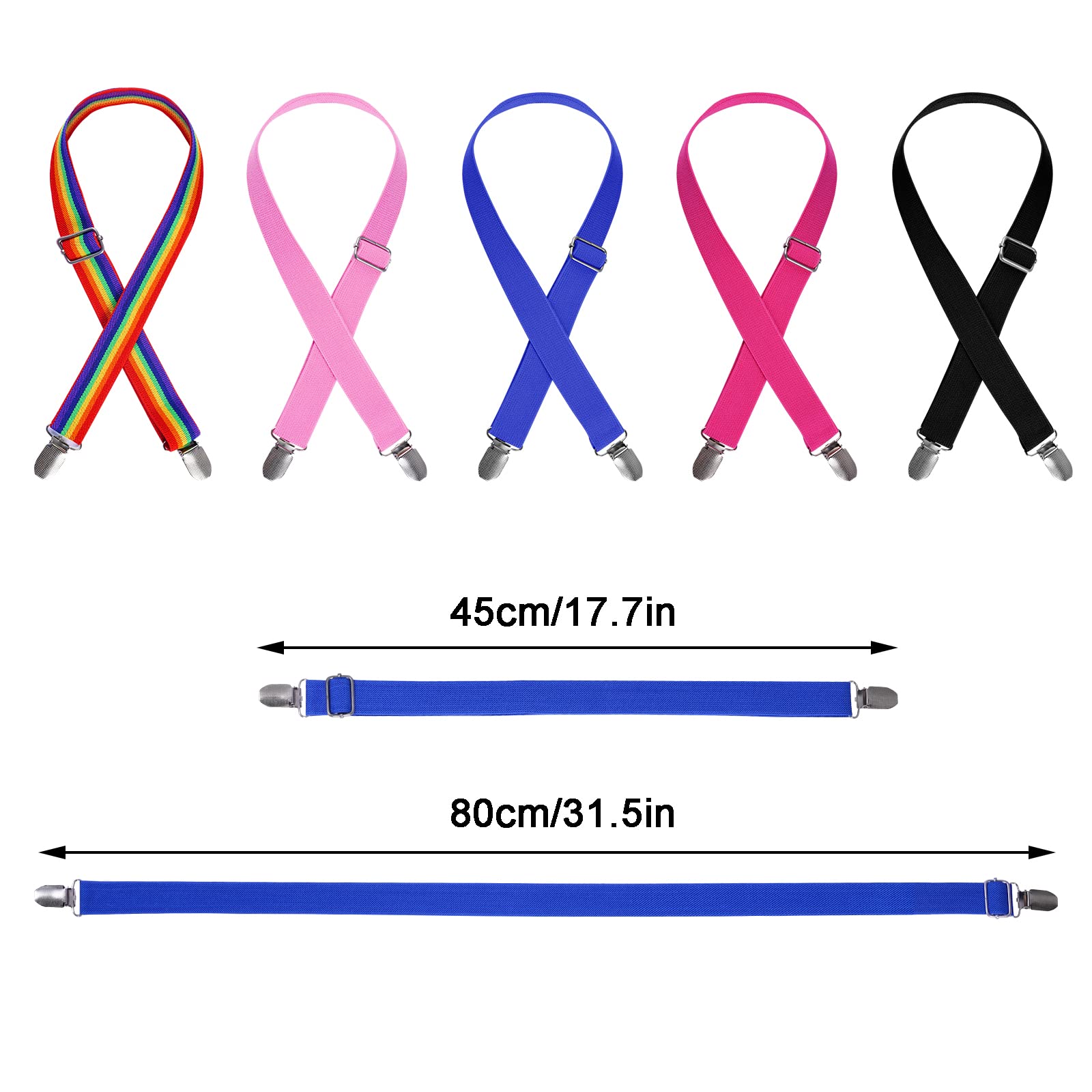 5Pcs Dog Suspenders Dog Diapers Suspenders Dog Suspenders For Diapers Female Male Adjustable Dog Diapers Suspenders Dog Pet Diapers Keeper For Dog Diapers Pet Clothes Small Medium Large Dogs (Mixed)